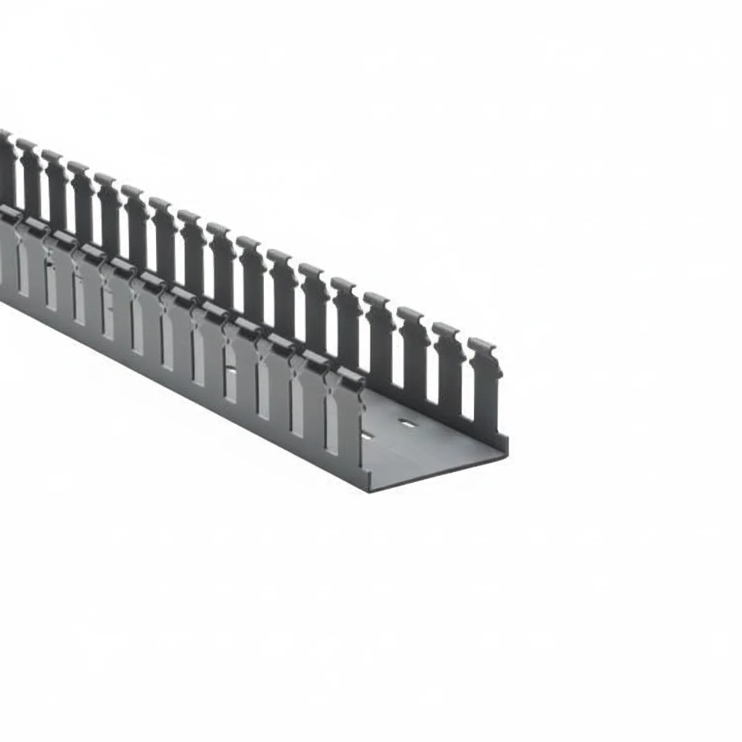 HellermannTyton 181-32006 Slotted Wall Wiring Duct, 3" X 2", Non-Adhesive, PVC, Gray, 120ft/Carton