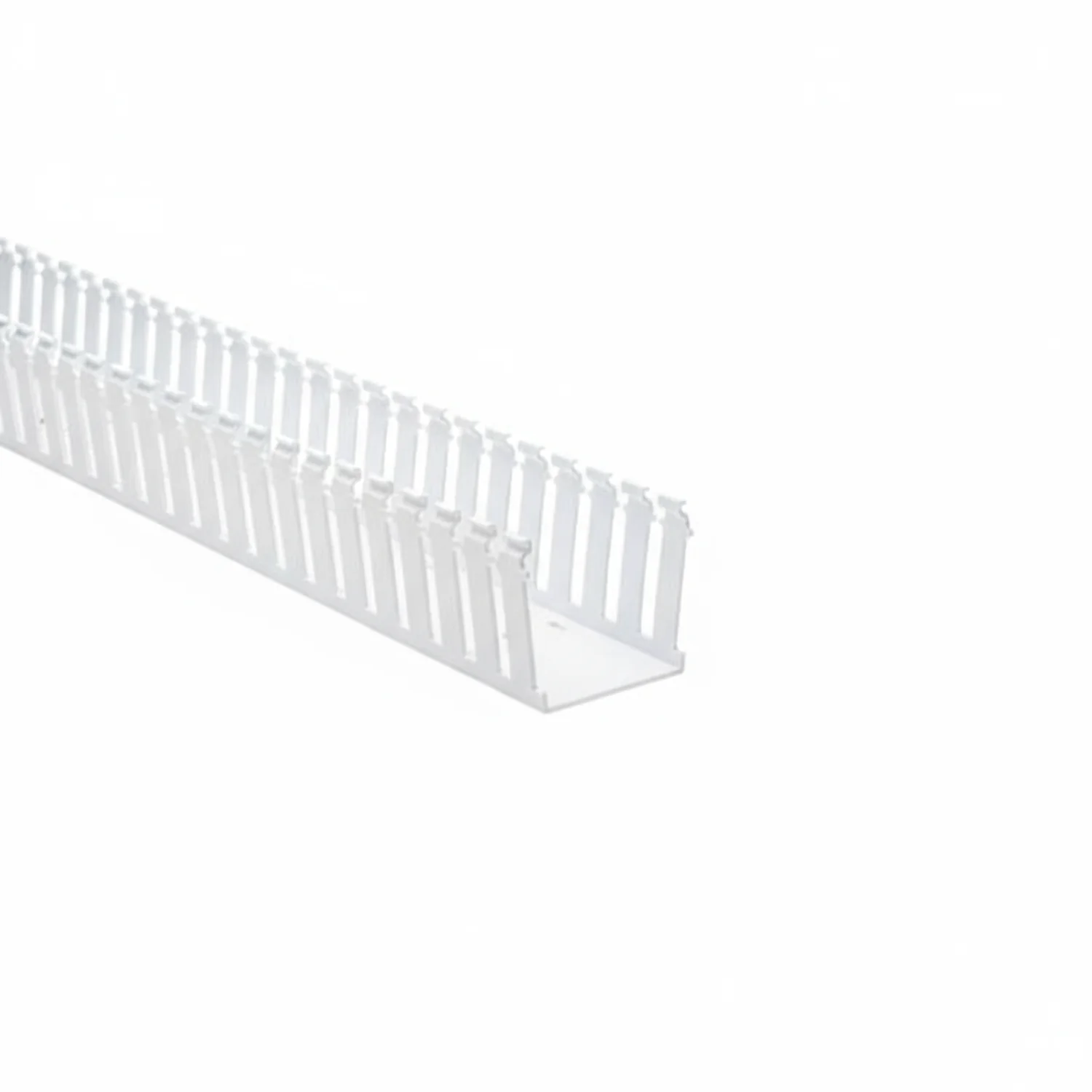 HellermannTyton 181-33017 Slotted Wall Wiring Duct, 3" X 3", Non-Adhesive, PVC, White, 30ft/Box