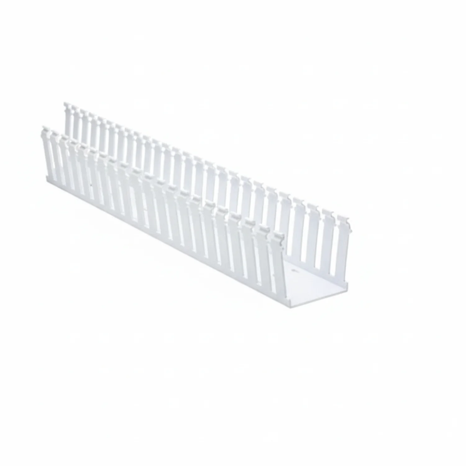 HellermannTyton 181-33023 Slotted Wall Wiring Duct, 3" X 3", Adhesive, PVC, White, 30ft/Box