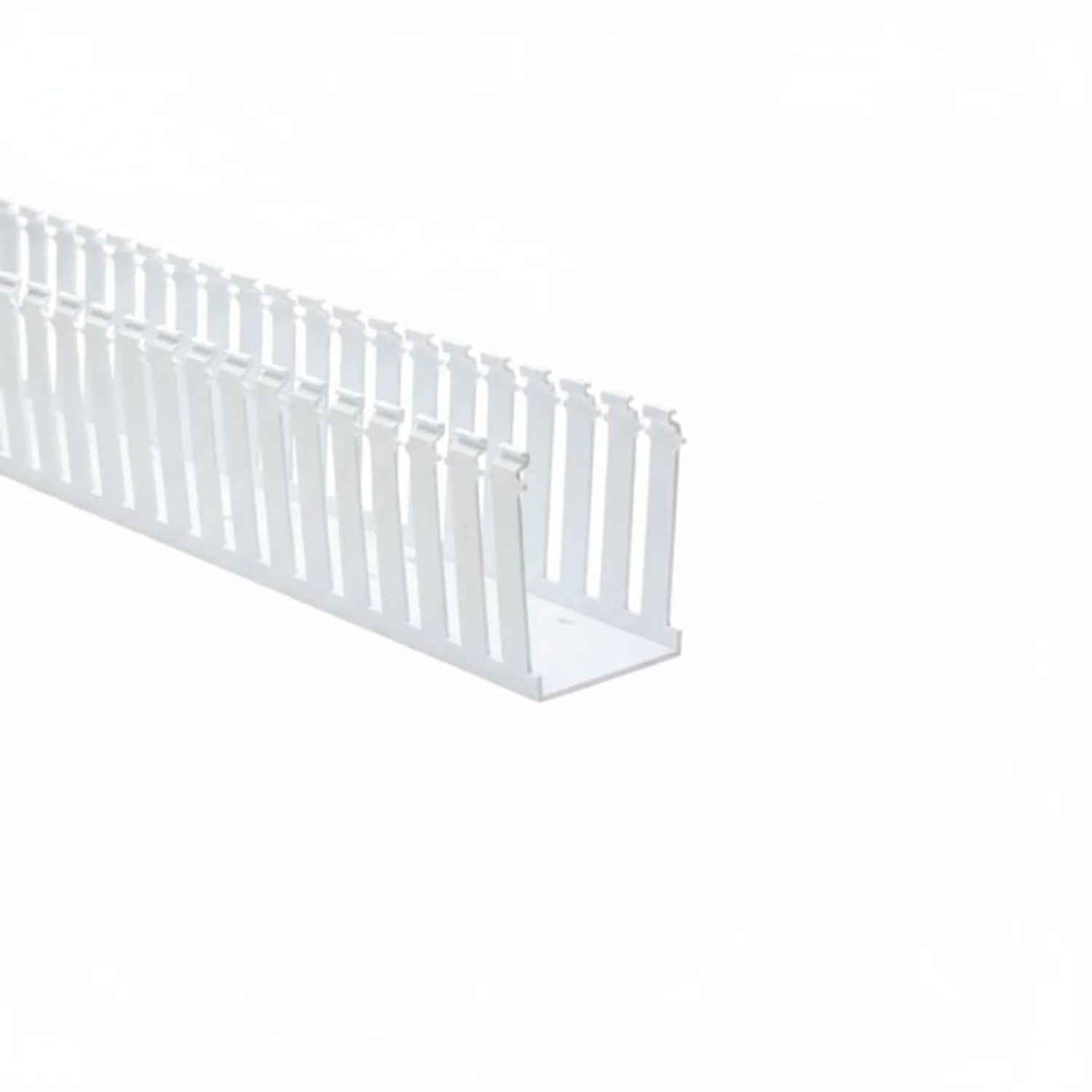 HellermannTyton 181-34006 Slotted Wall Wiring Duct, 3" X 4", Non-Adhesive, PVC, White, 30ft/Box