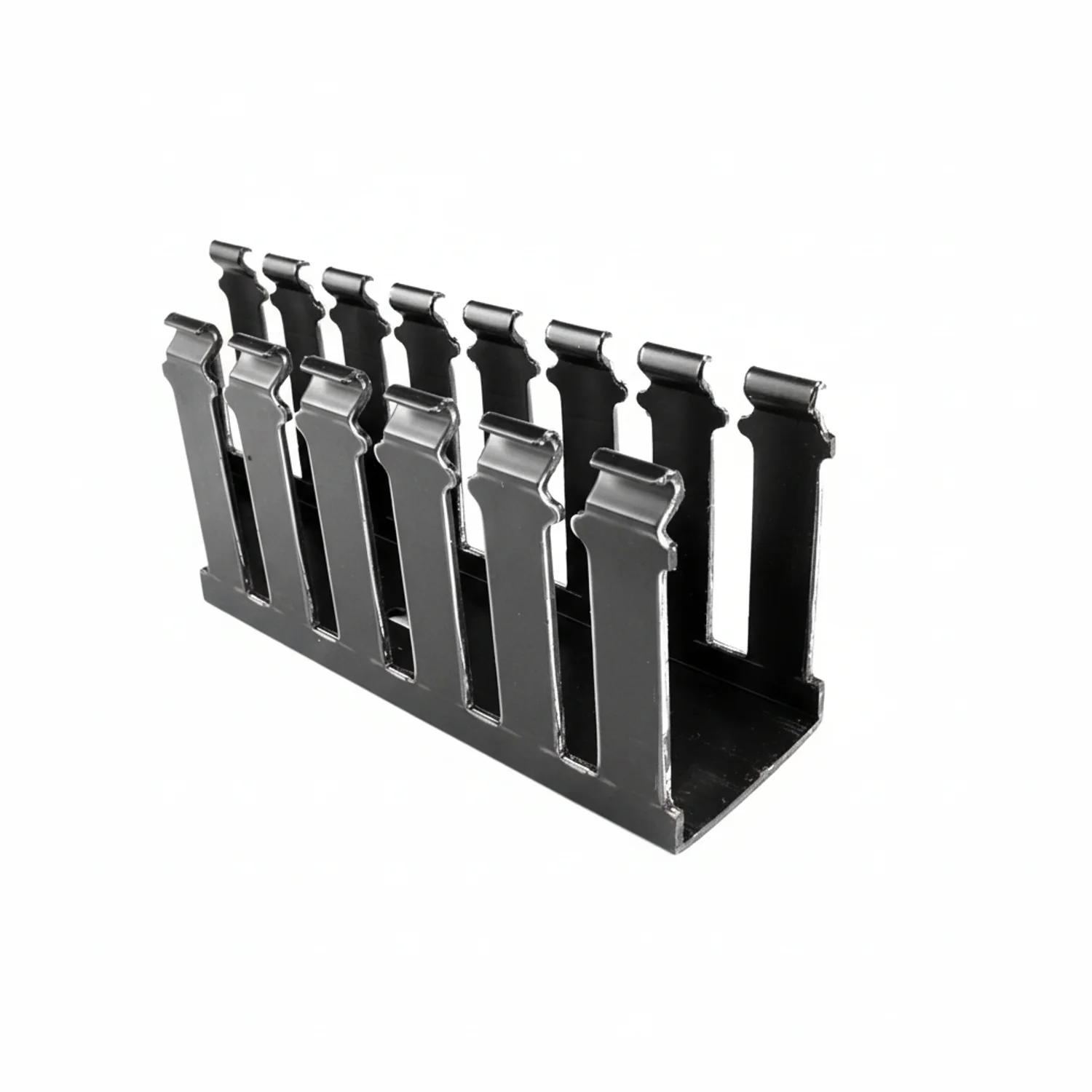 HellermannTyton 181-42005 Slotted Wall Wiring Duct, 4" X 2", Non-Adhesive, PVC, Black, 120ft/Carton