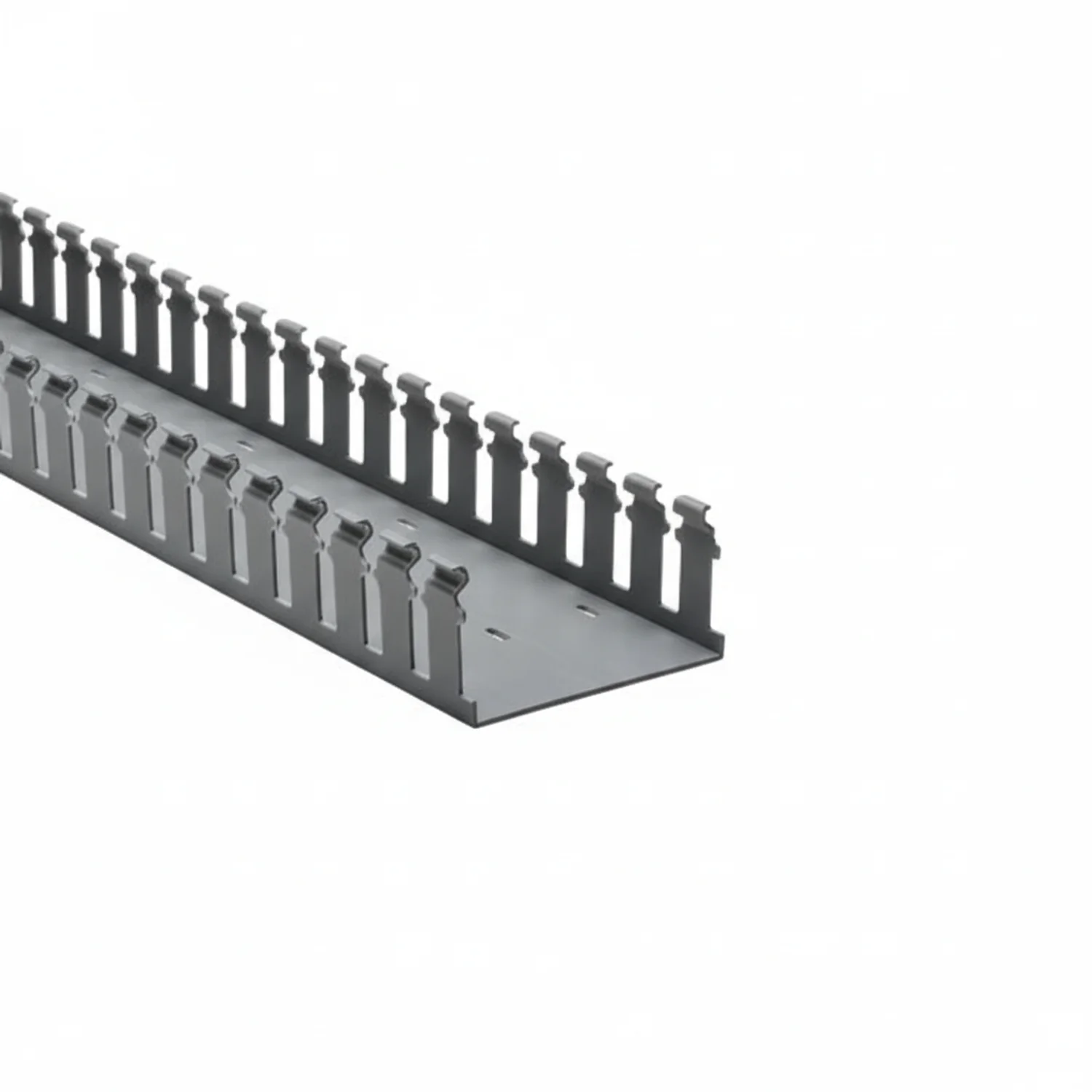 HellermannTyton 181-42008 Slotted Wall Wiring Duct, 4" X 2", Non-Adhesive, PVC, Gray, 120ft/Carton