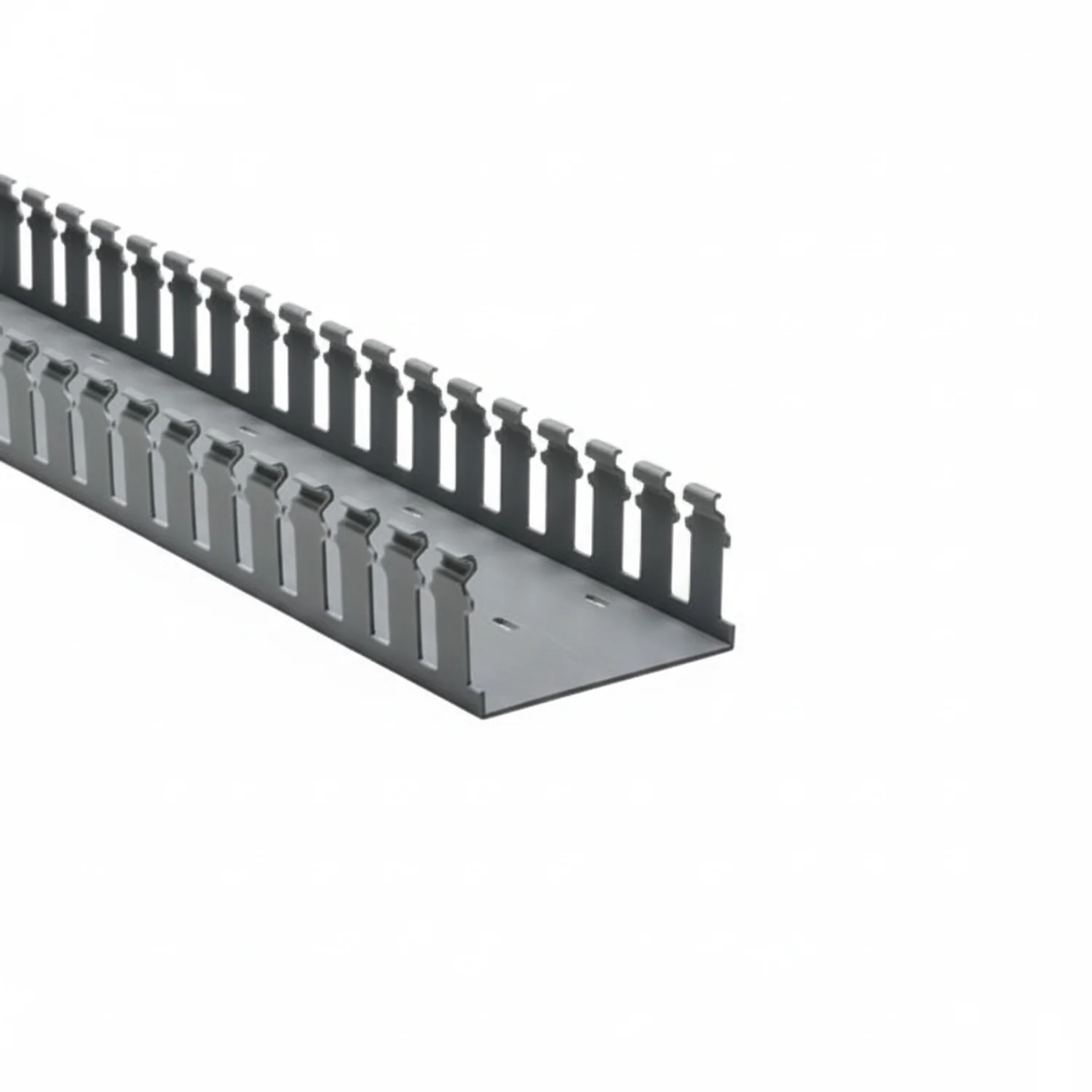 HellermannTyton 181-42012 Slotted Wall Wiring Duct, 4" X 2", Adhesive, PVC, Gray, 30ft/Box