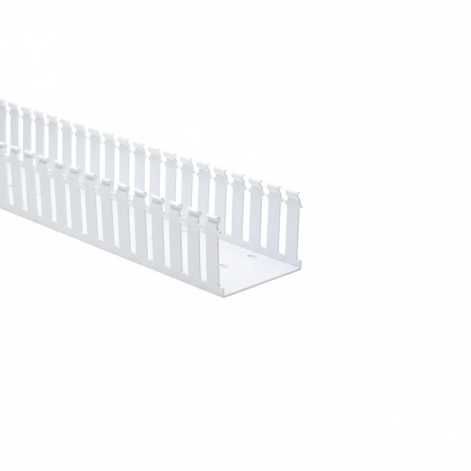 HellermannTyton 181-43005 Slotted Wall Wiring Duct, 4" X 3", Non-Adhesive, PVC, White, 30ft/Box