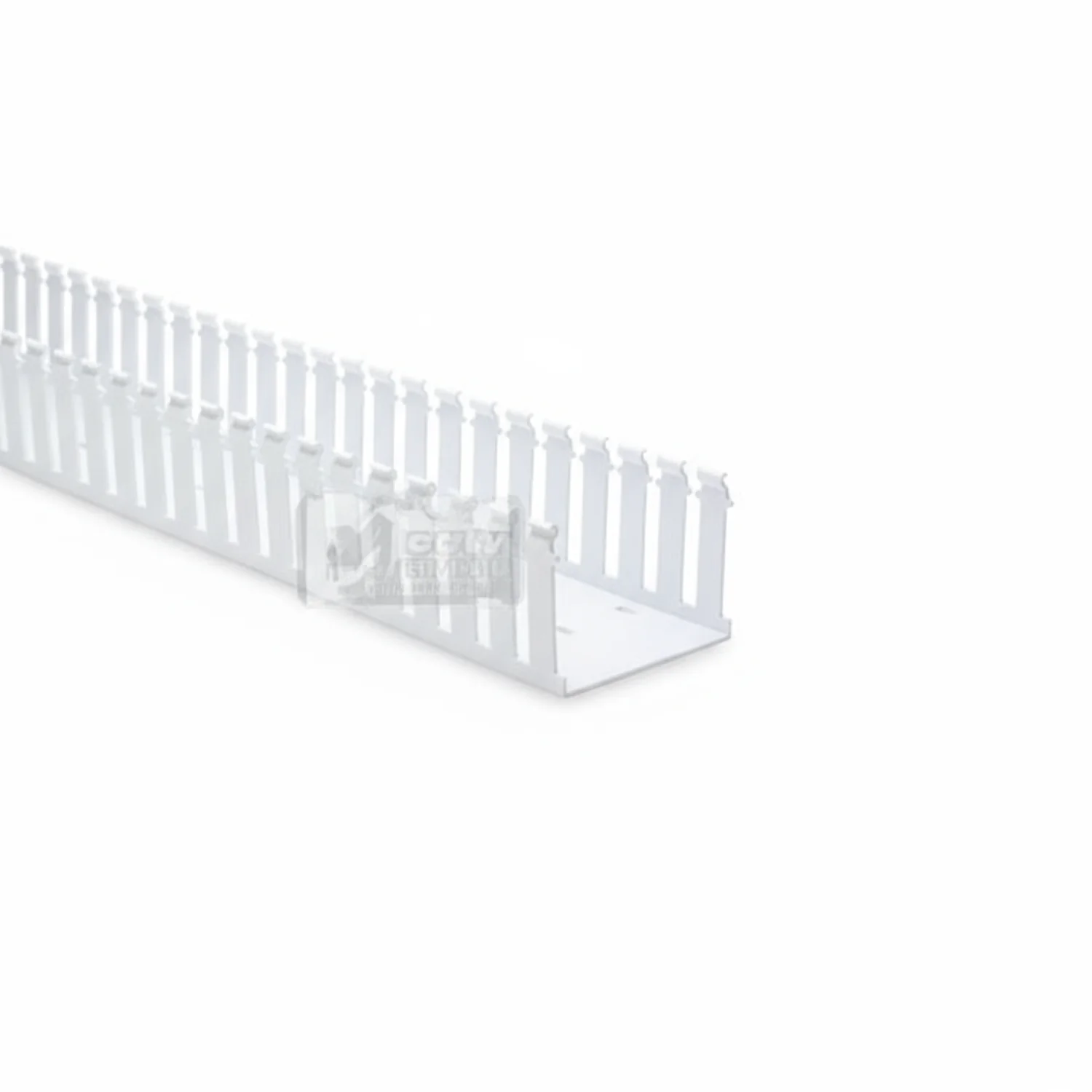 HellermannTyton 181-43006 Slotted Wall Wiring Duct, 4" X 3", Non-Adhesive, PVC, White, 120ft/Carton