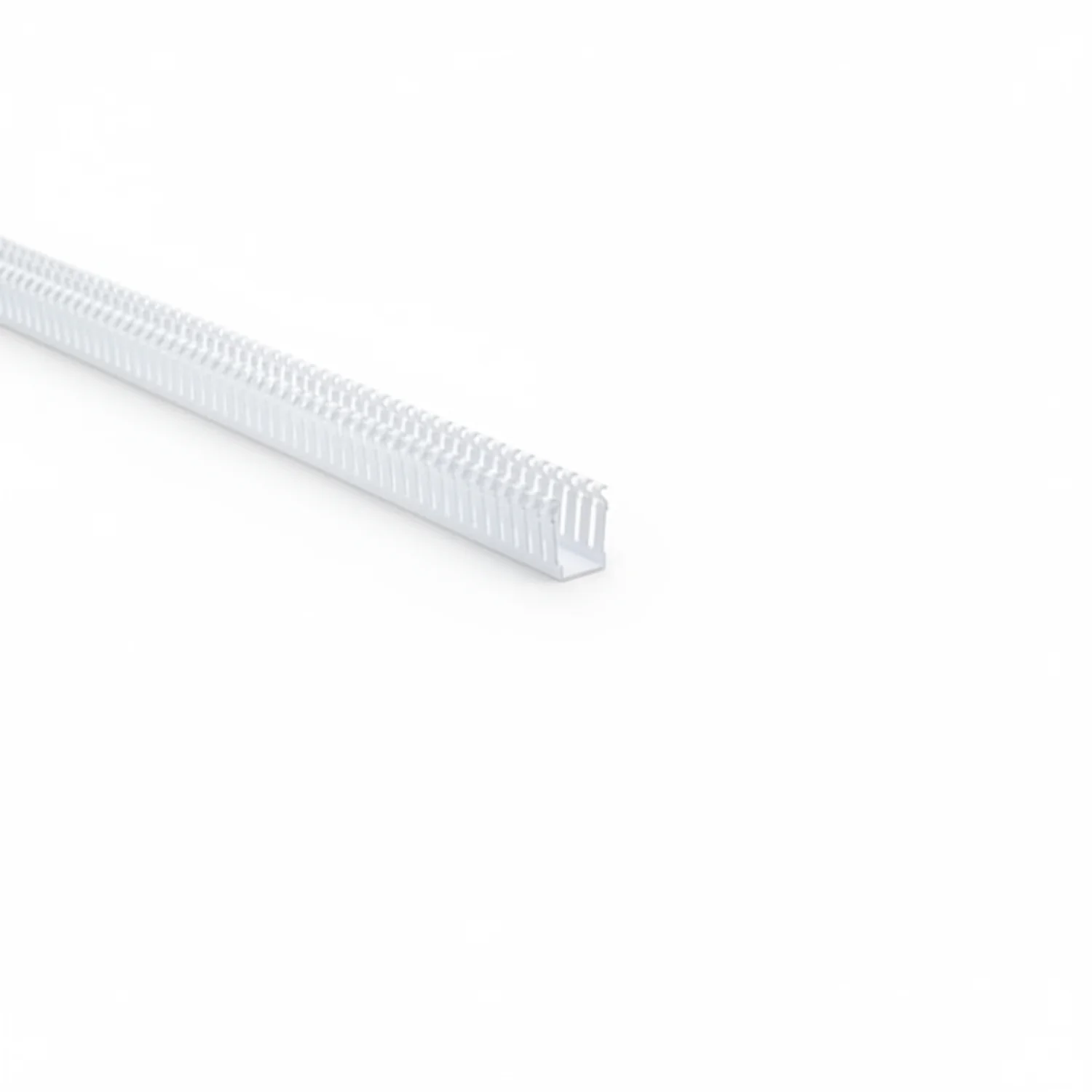 HellermannTyton 184-11009 High Density Slotted Wall Wiring Duct, 1" X 1.5", Adhesive, PVC, White, 120ft/Carton