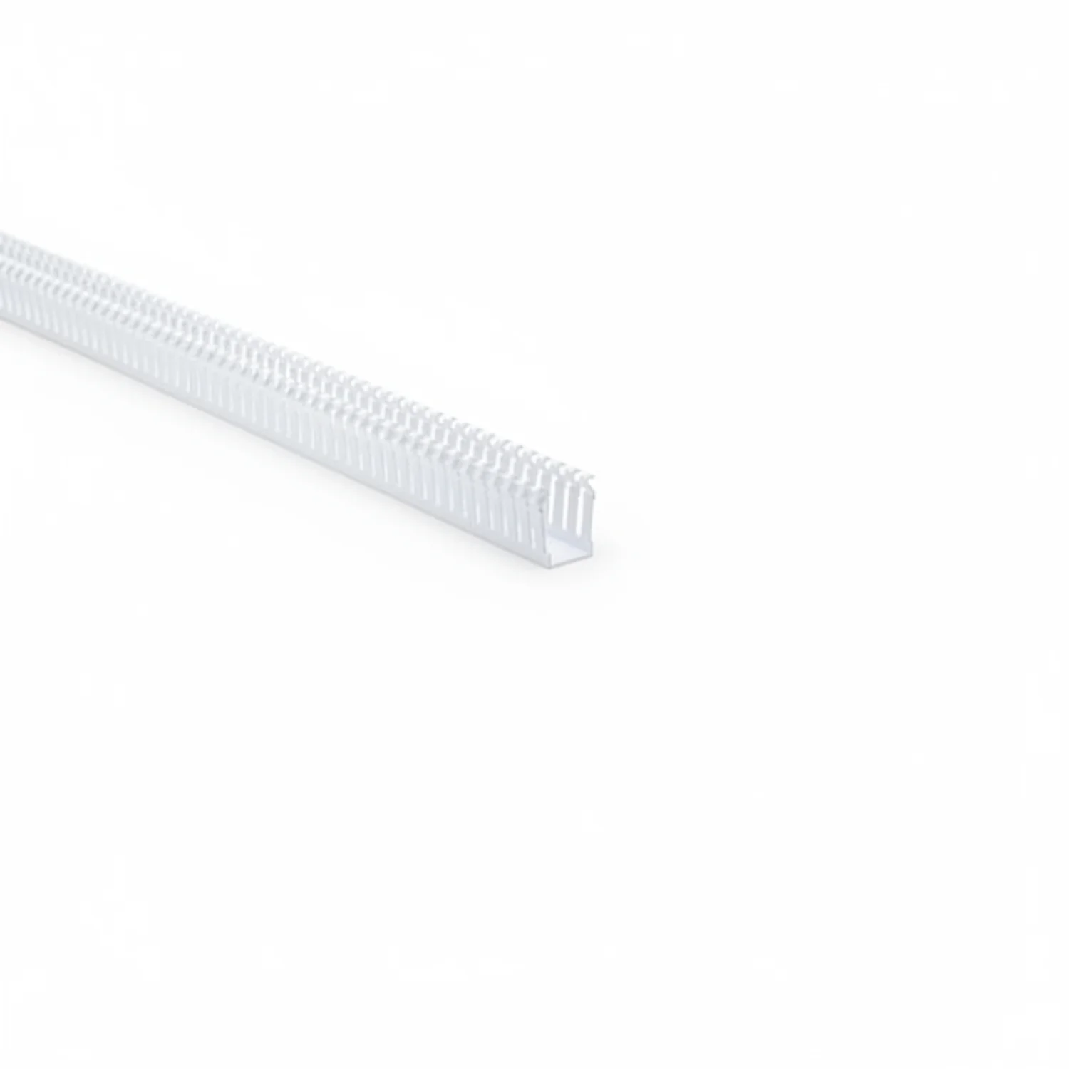 HellermannTyton 184-11012 High Density Slotted Wall Wiring Duct, 1" X 1.5", Non-Adhesive, PVC, White, 120ft/Carton