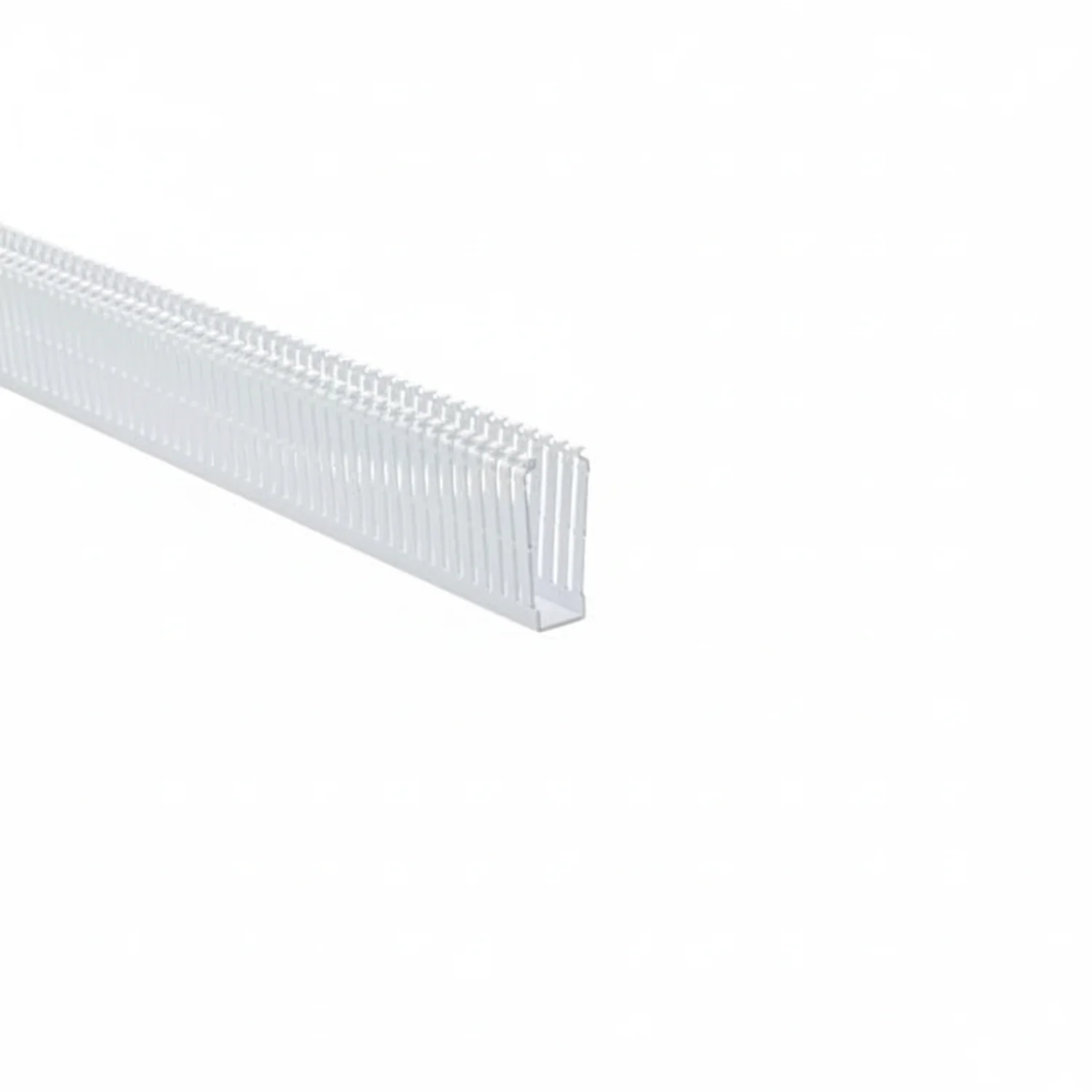 HellermannTyton 184-13007 High Density Slotted Wall Wiring Duct, 1" X 3", Non-Adhesive, PVC, White, 120ft/Carton