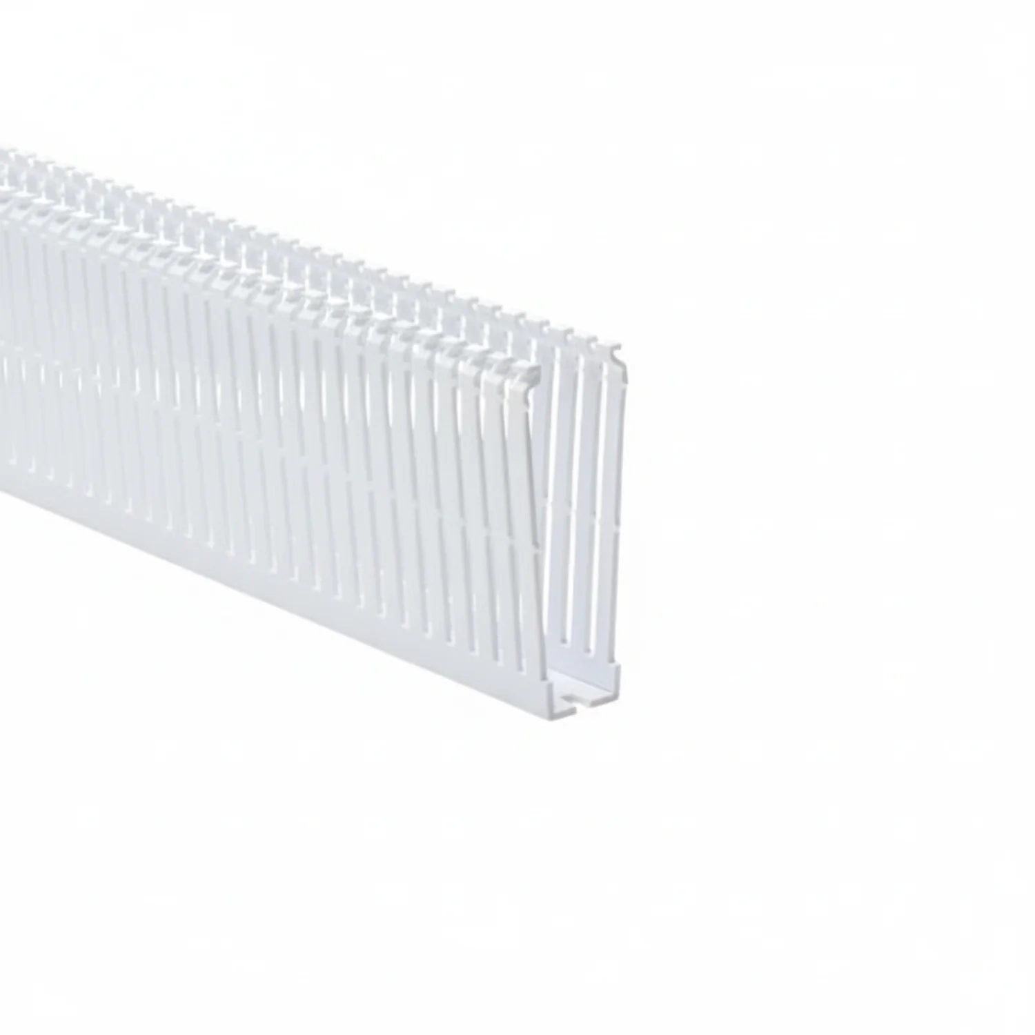 HellermannTyton 184-14003 High Density Slotted Wall Wiring Duct, 1" X 4", Non-Adhesive, PVC, White, 30ft/Box