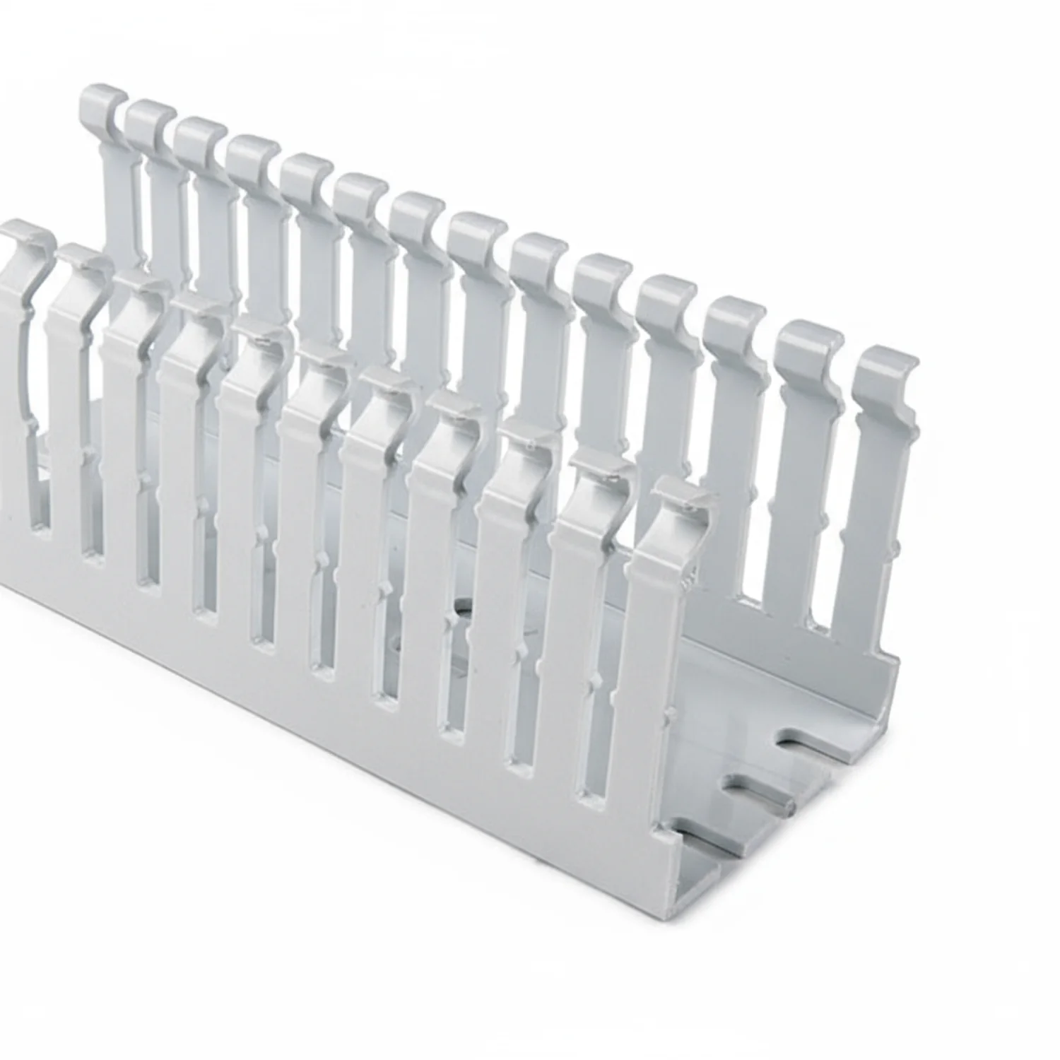 HellermannTyton 184-15102 High Density Slotted Wall Wiring Duct, 1.5" X 1", Non-Adhesive, PVC, White, 120ft/Carton