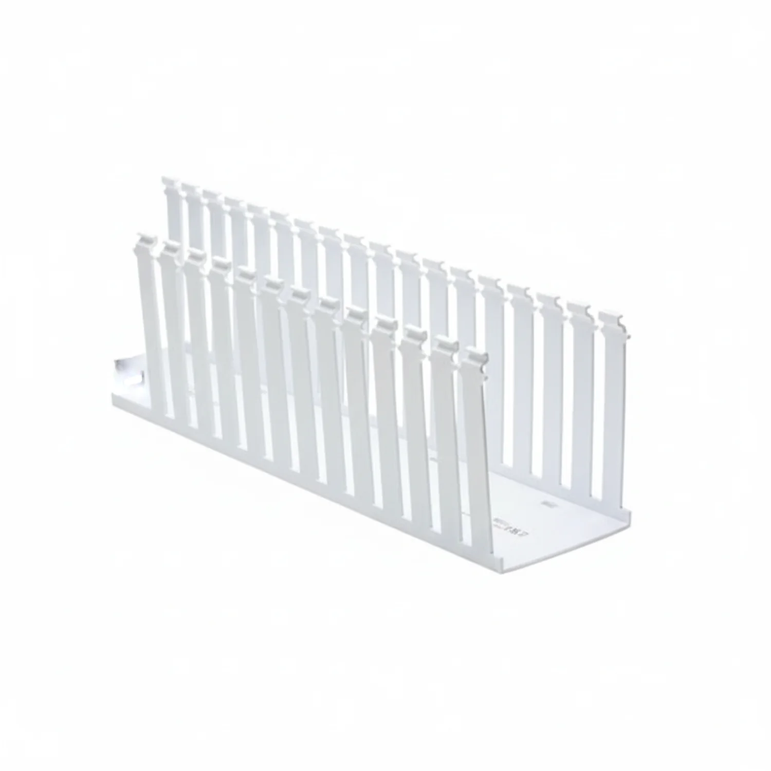 HellermannTyton 184-22007 High Density Slotted Wall Wiring Duct, 2" X 2", Non-Adhesive, PVC, White, 30ft/Box