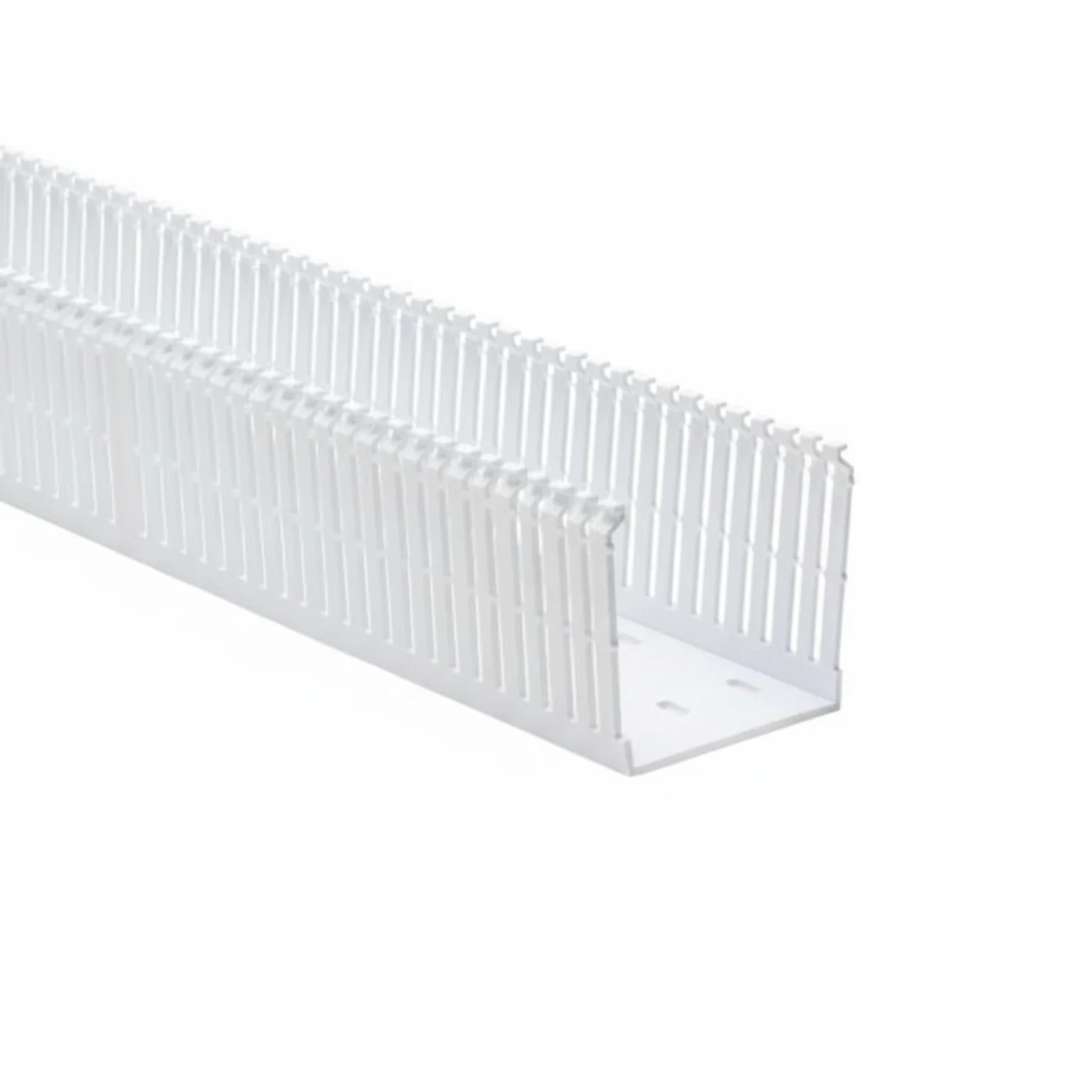 HellermannTyton 184-33001 High Density Slotted Wall Wiring Duct, 3" X 3", Adhesive, PVC, White, 120ft/Carton