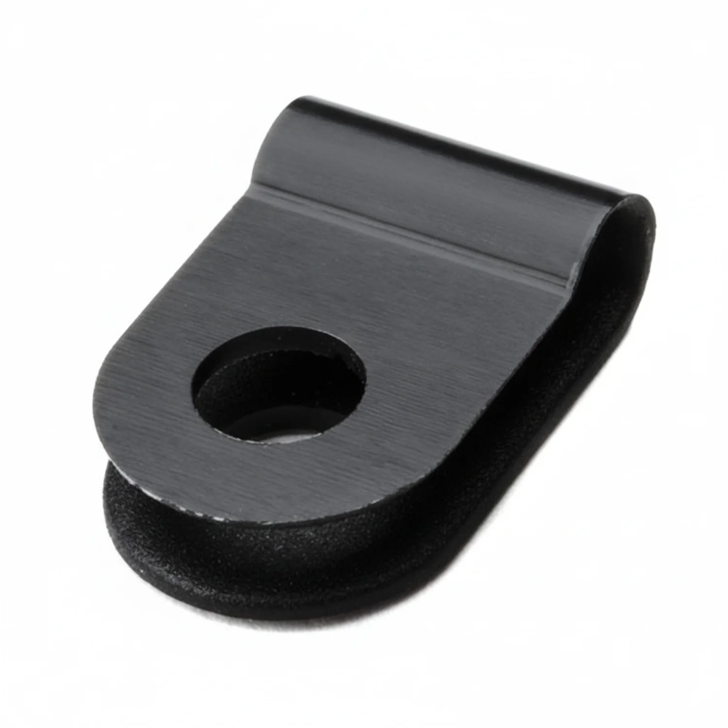 HellermannTyton 211-60000 P-Clamp, 0.39" Wide, 0.13'' Max Bundle Dia, 0.17'' Mounting Hole Dia, PA66HS, Black, 100/pkg