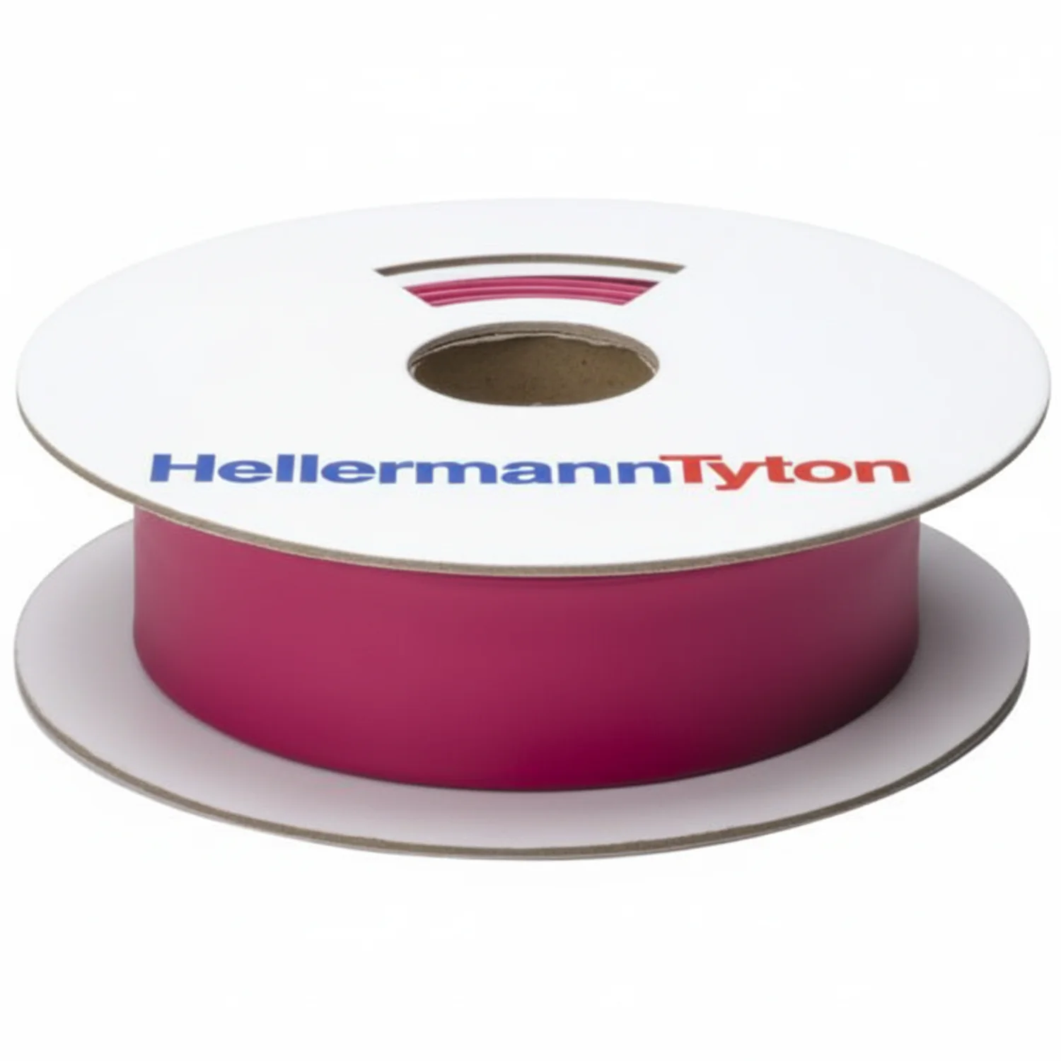HellermannTyton 309-65161 Heat Shrink Tubing, Mini Reel, 2:1 Shrink Ratio, 1/2", 12.7/6.4 Dia, PO, Red, 25 ft/reel