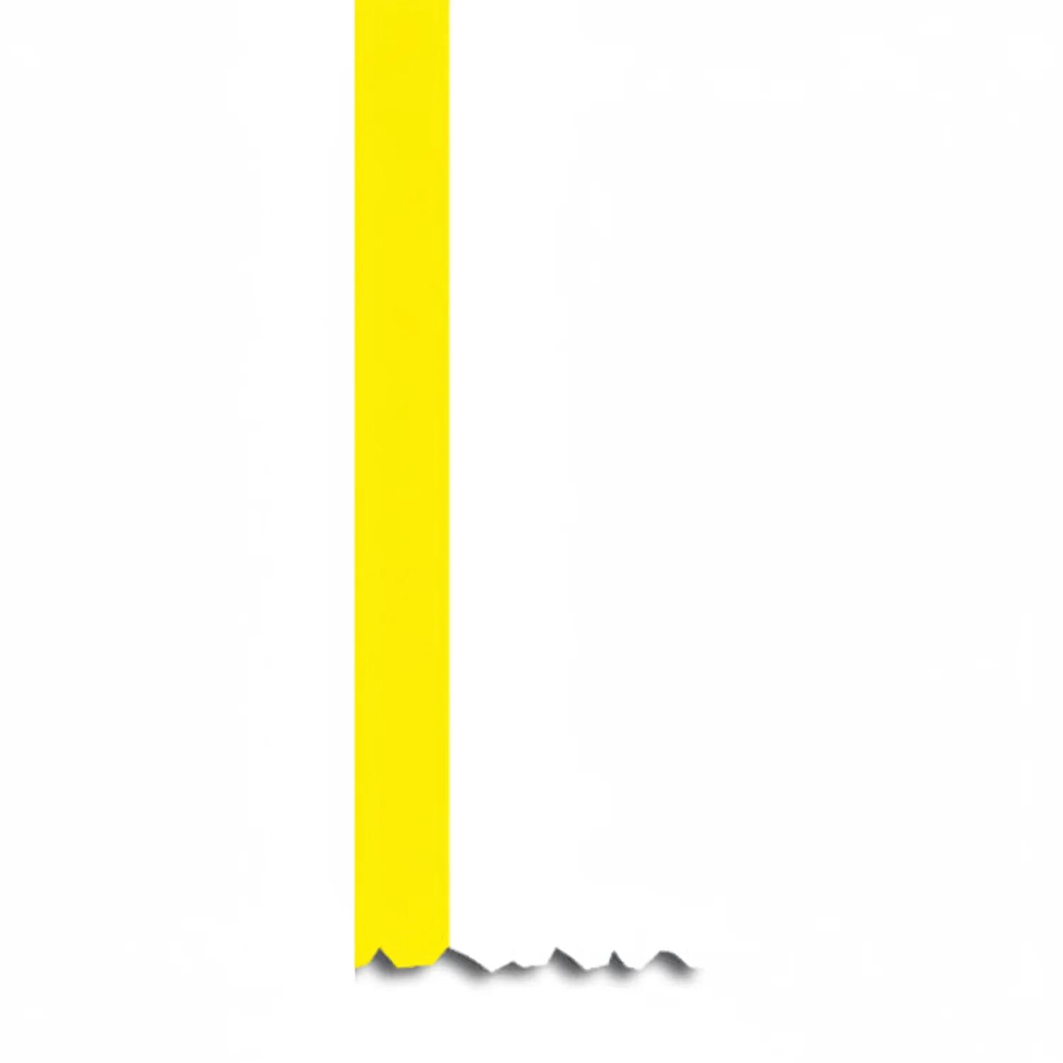 HellermannTyton 558-00331 Adhesive Labels, Banded Color Continuous Roll, 3.0" x 250', PET, Yellow/White, 250 ft/roll