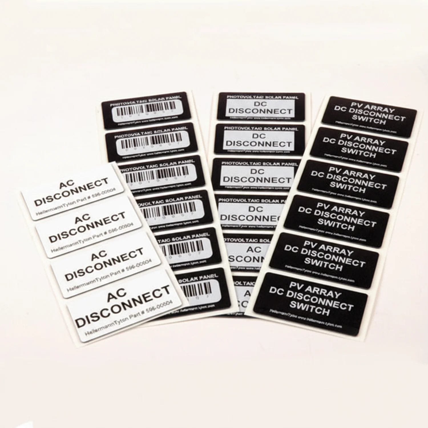 HellermannTyton 596-00417 Foam Nameplate, Rectangular, 3.0" x 4.0", PET, White, 150/roll