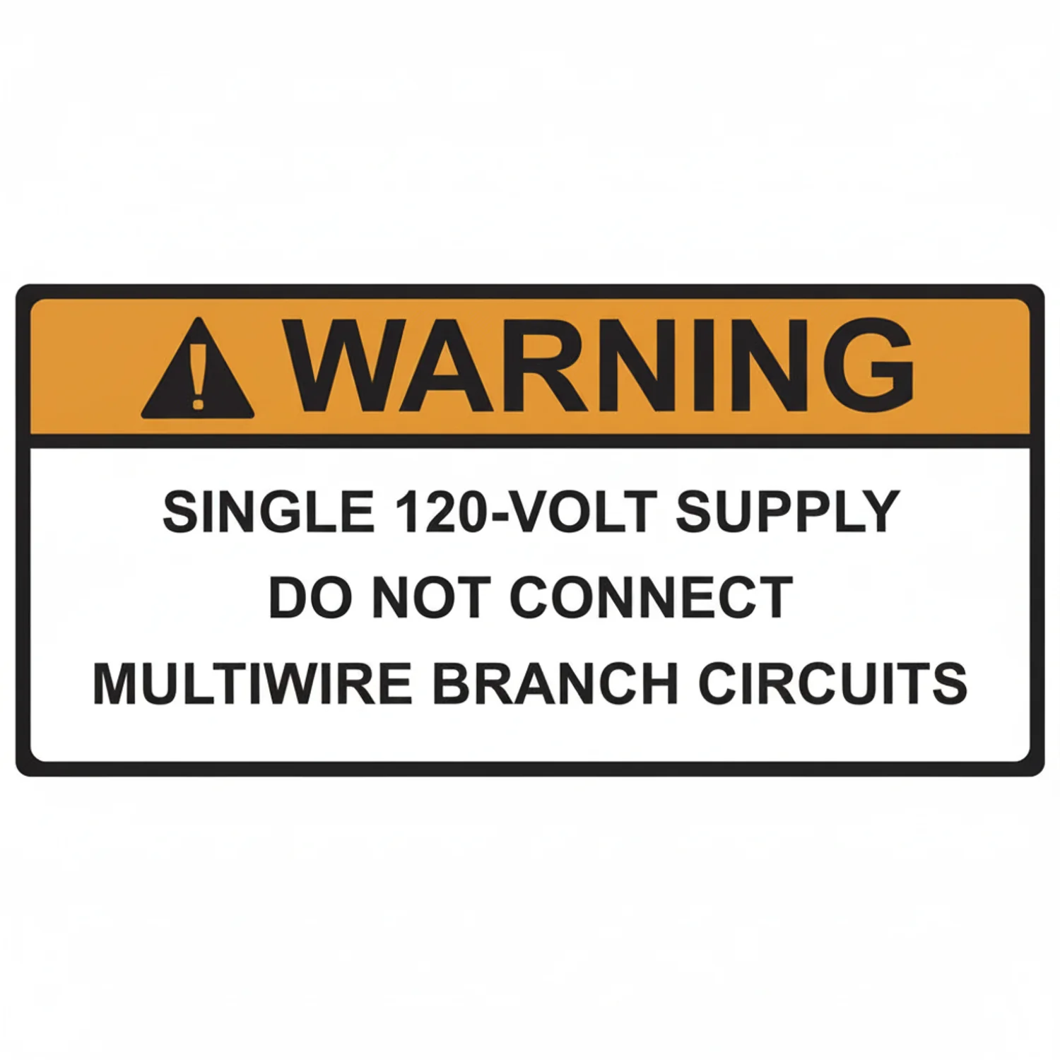 HellermannTyton 596-00591 Solar Label, 2017 Code, WARNING 120-VOLT SUPPLY, 3.75" x 2.0", VL, Orange/White, 50/roll
