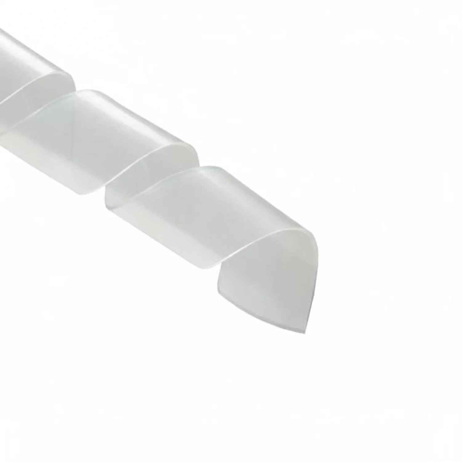 HellermannTyton 5N9C Spiralwrap Protective Sheathing, 1" Diameter, PA6, Natural, 100 ft/roll