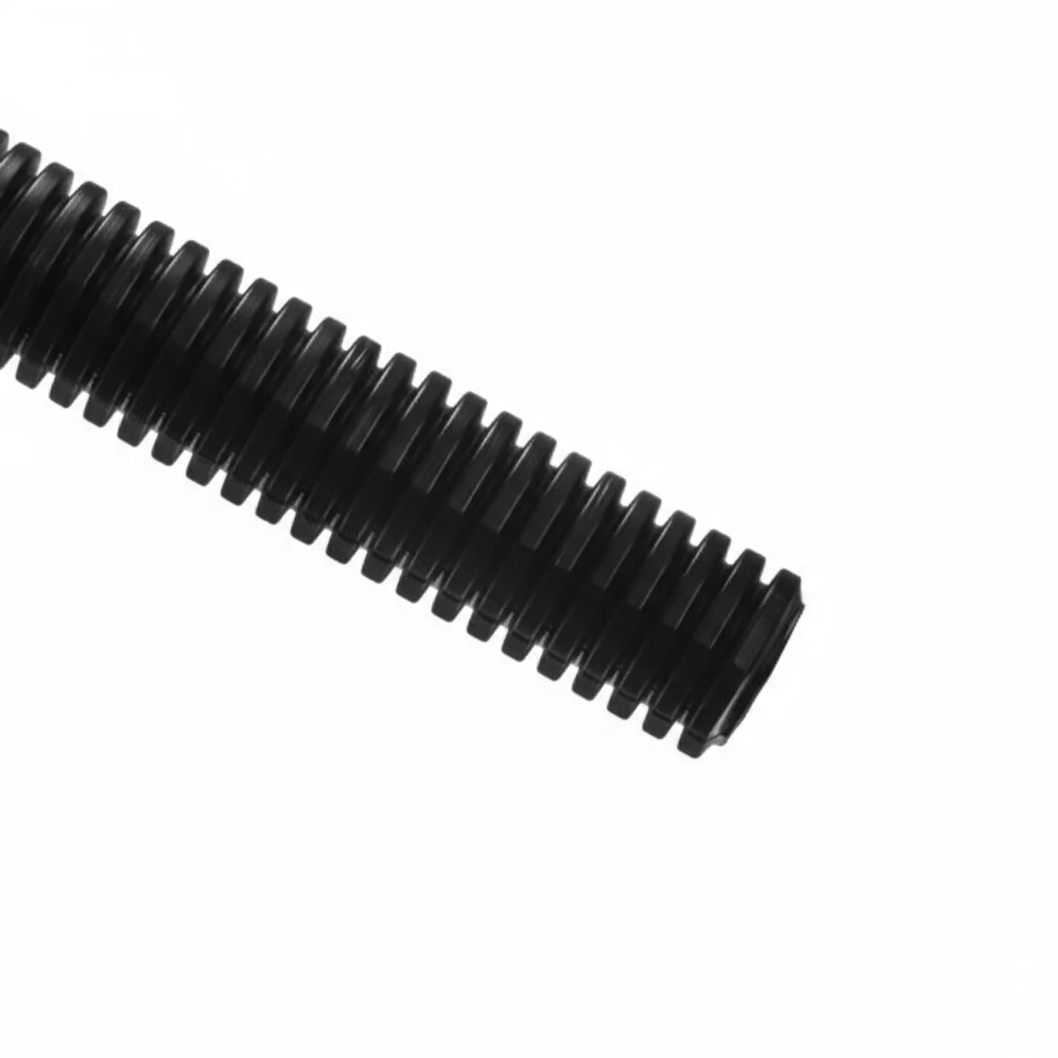 HellermannTyton CTP10 Convoluted Tubing, Slit, 1" Dia, PE, Black, 2250 ft/carton