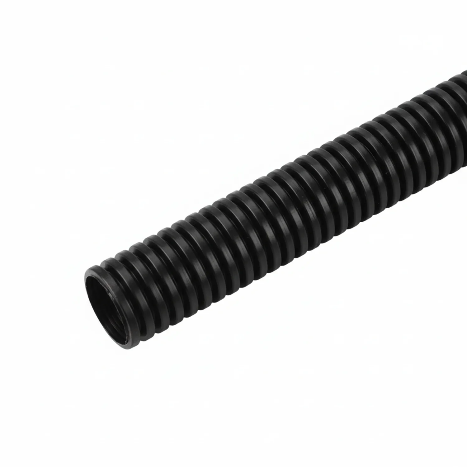 HellermannTyton CTP380STD Convoluted Tubing, Slit, .38" Dia, PE, Black, 1900 ft/carton