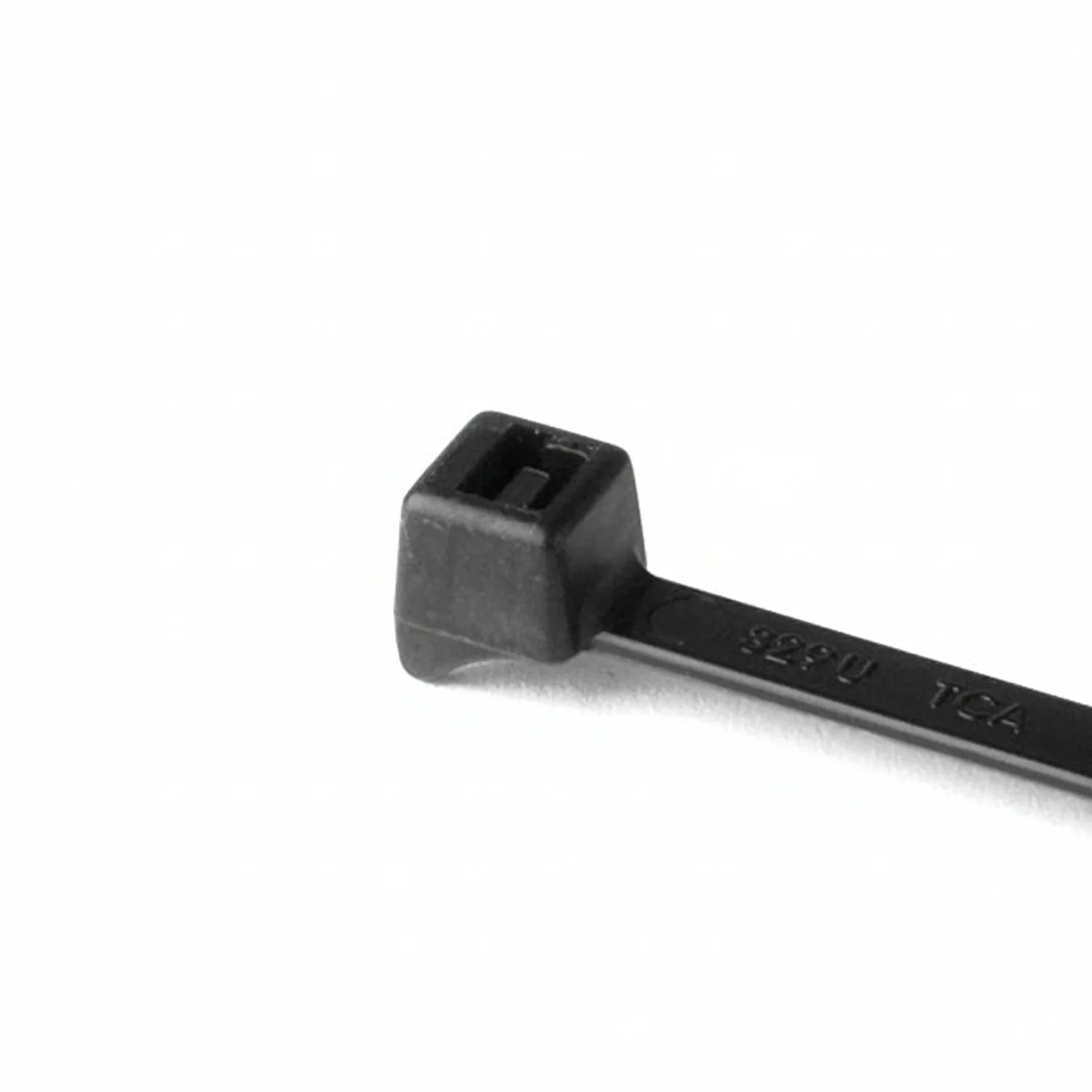 HellermannTyton CTT20R0HSM4 Clamp Tie, 4" Long, 20lb Tensile Strength, PA66HS, Black, 1000/pkg