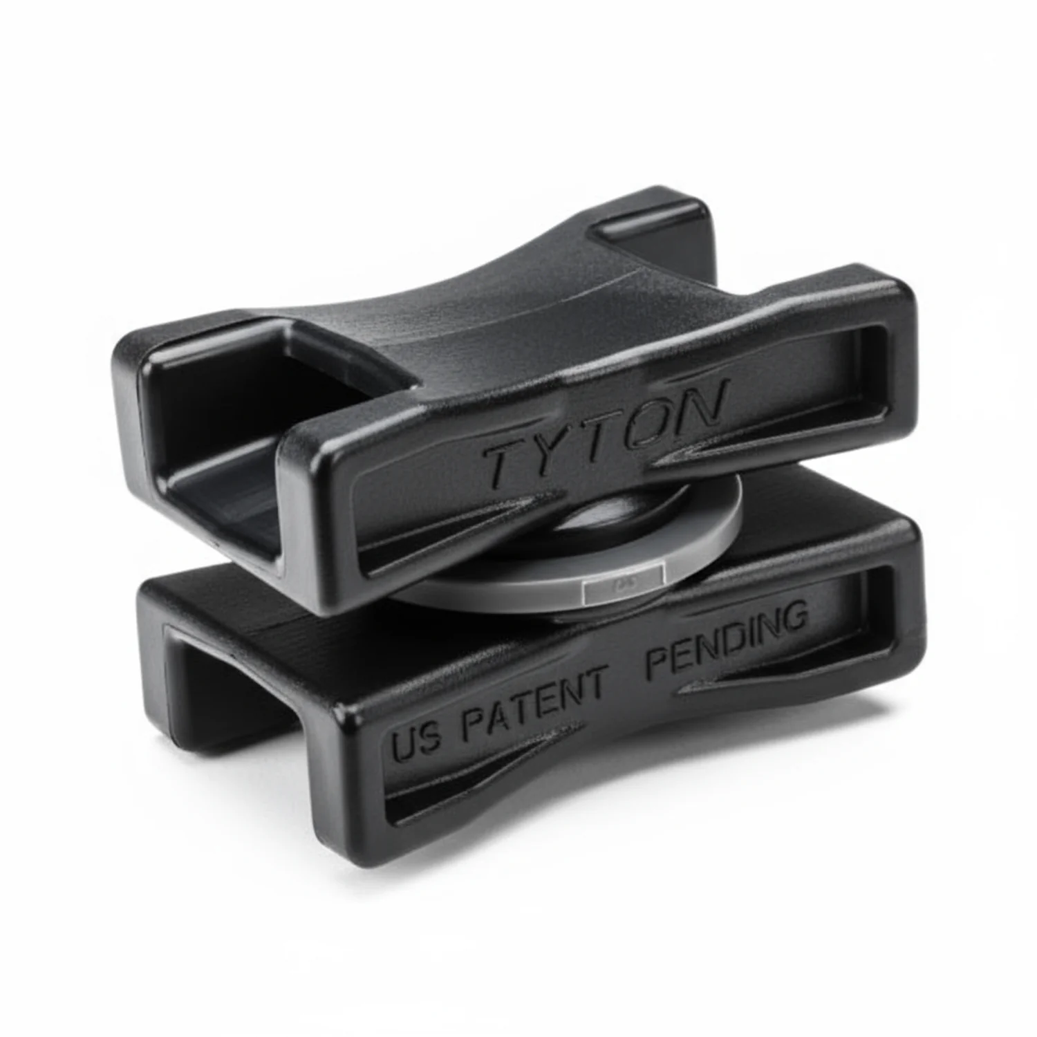 HellermannTyton DSWS50HSH1 Dual Swivel Saddle Spacer for T50-T250, Bundle Diameter 0.625 - 6", Black, PA66HS, 500/pkg