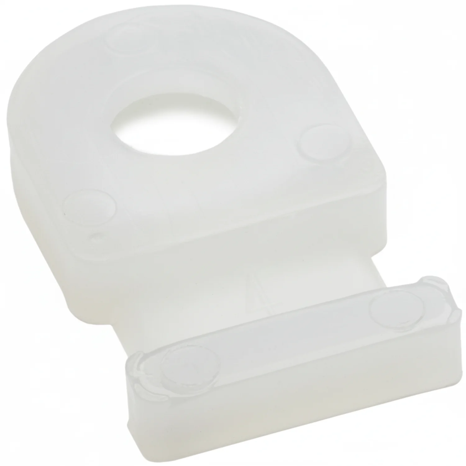 HellermannTyton MB29C2 Cable Tie Anchor Mount, .81" x .49", .193" Hole Dia, .18" Max Tie Width, PA66, Natural, 100/pkg