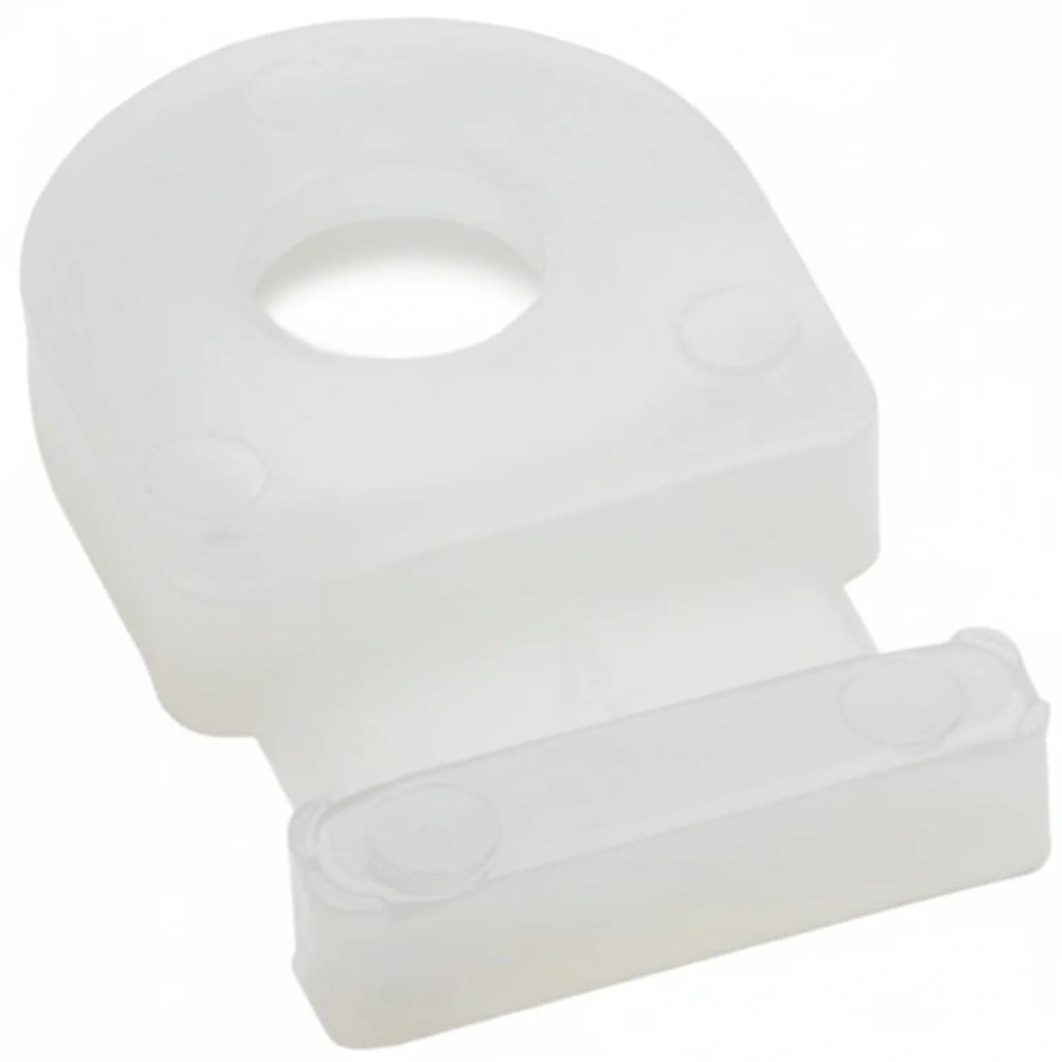 HellermannTyton MB29M4 Cable Tie Anchor Mount, .81" x .49", .193" Hole Dia, .18" Max Tie Width, PA66, Natural, 1000/pkg