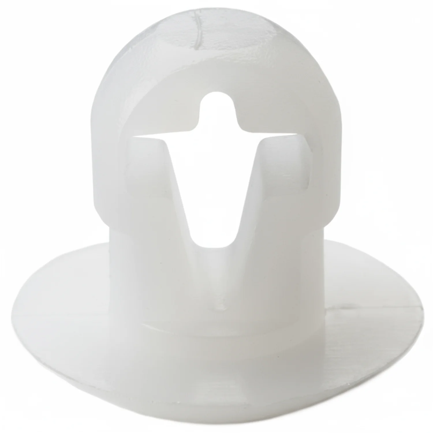 HellermannTyton PBM9C2 Push-Button Cable Tie Mount, .25" Hole Dia, .12" Max Panel, .2" Max Tie Width, PA66, Natural, 100/pkg