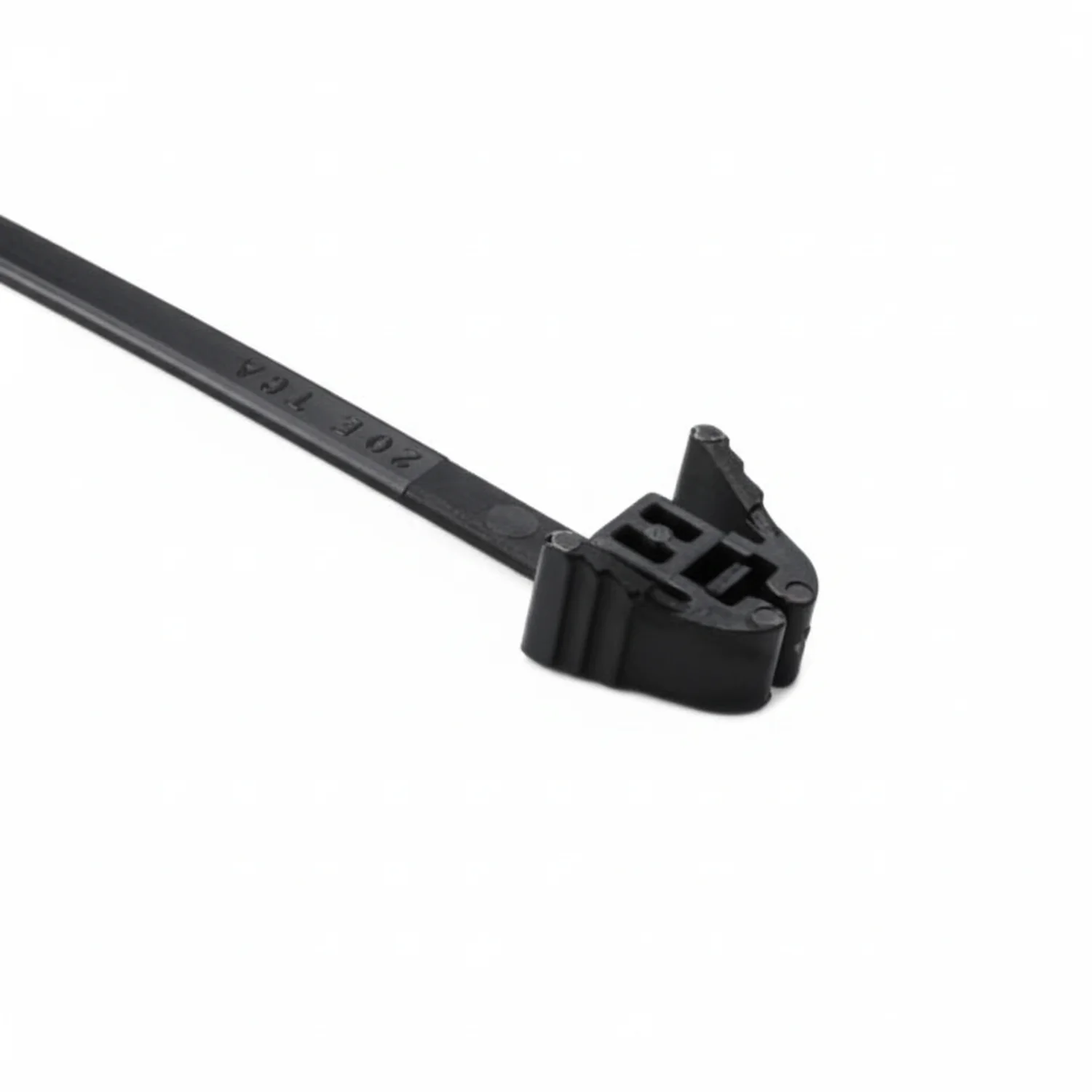 HellermannTyton REZ200.NB3P Releasable Cable Tie, 7.9" Long, 30 lb Tensile Strength, PA66, Black, 100/pkg