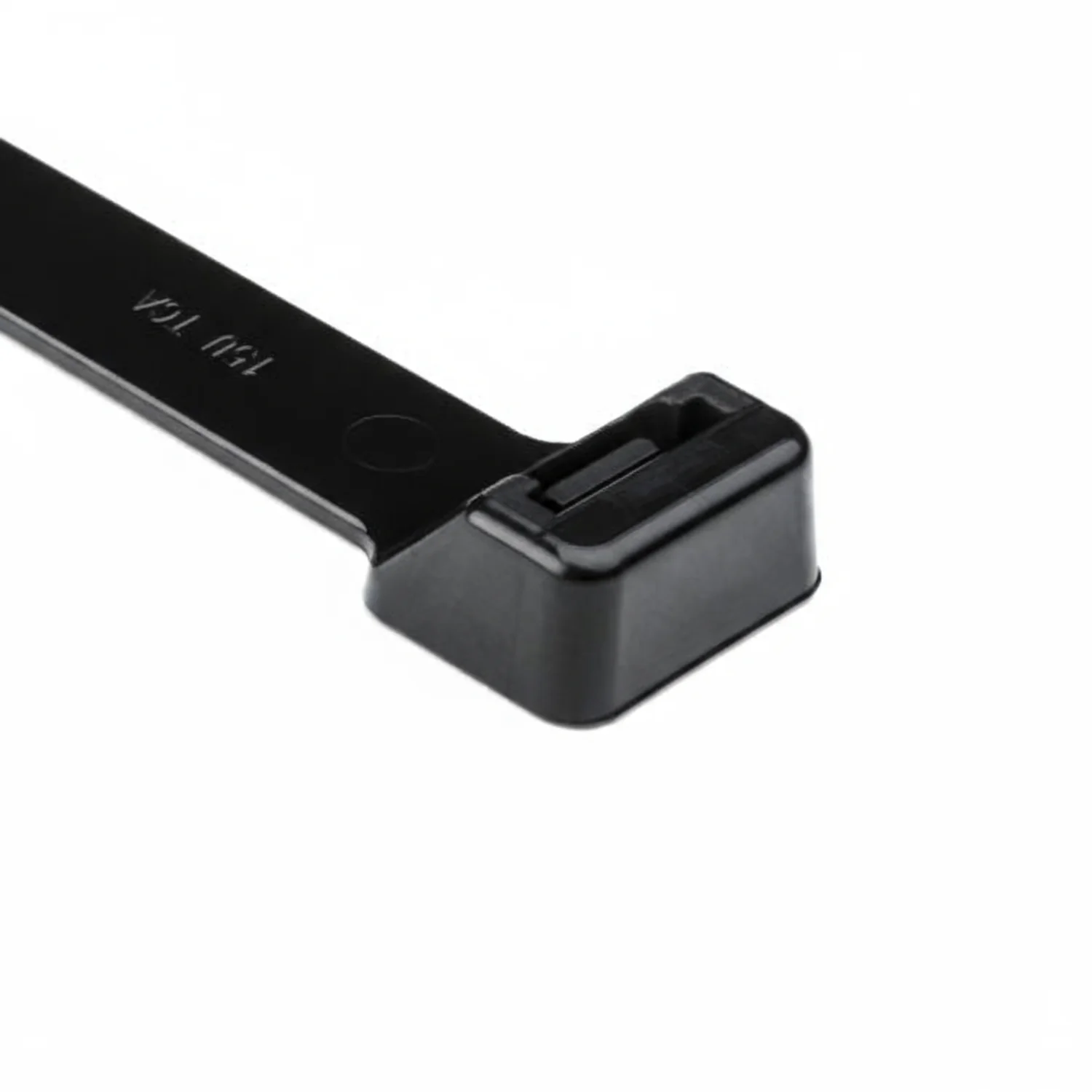 HellermannTyton RT255R0HIRX2 Releasable Cable Tie, Release Tab, 20" Long, 250lb Tensile Strength, PA66HIRHSUV, Black, 25/pkg