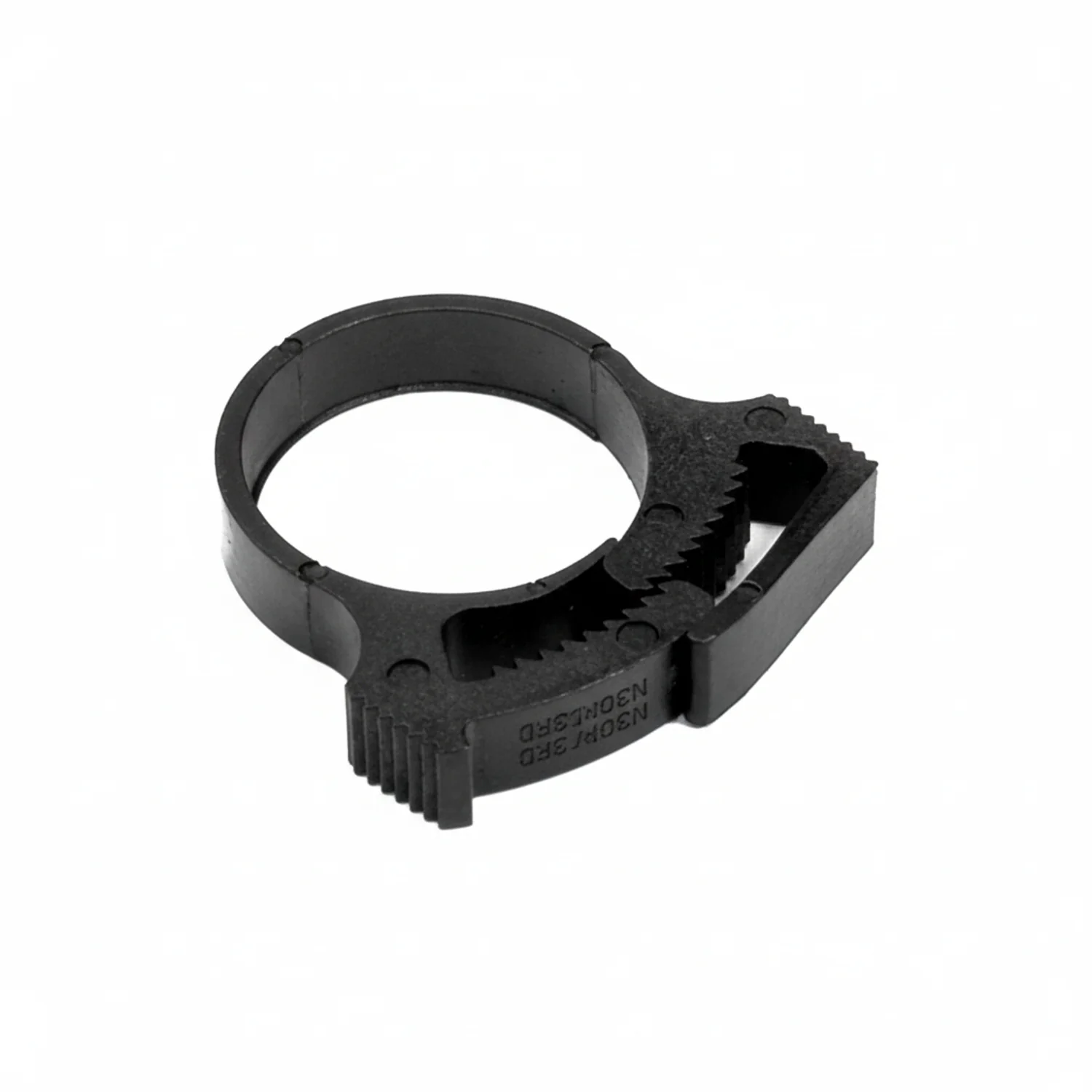 HellermannTyton SNP1.25GHS0M4 Snapper Hose Clamp, .28"–.30" Bundle Diameter, PA66GF13, Black, 1000/pkg