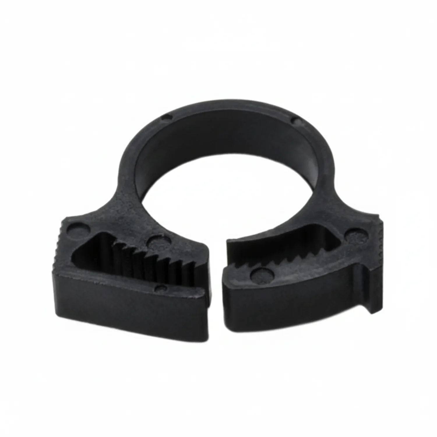 HellermannTyton SNP10GHS0C2 Snapper Hose Clamp, .57"–.65" Bundle Diameter, PA66GF13, Black, 100/pkg