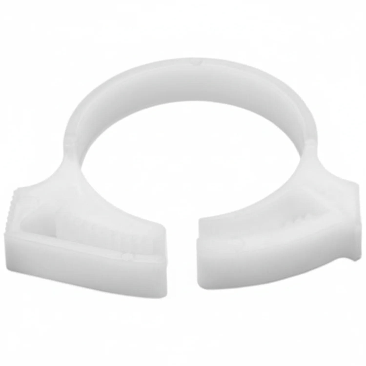 HellermannTyton SNP2210C2 Snapper Hose Clamp, .92"–1.05" Bundle Diameter, POM, White, 100/pkg - Image 2
