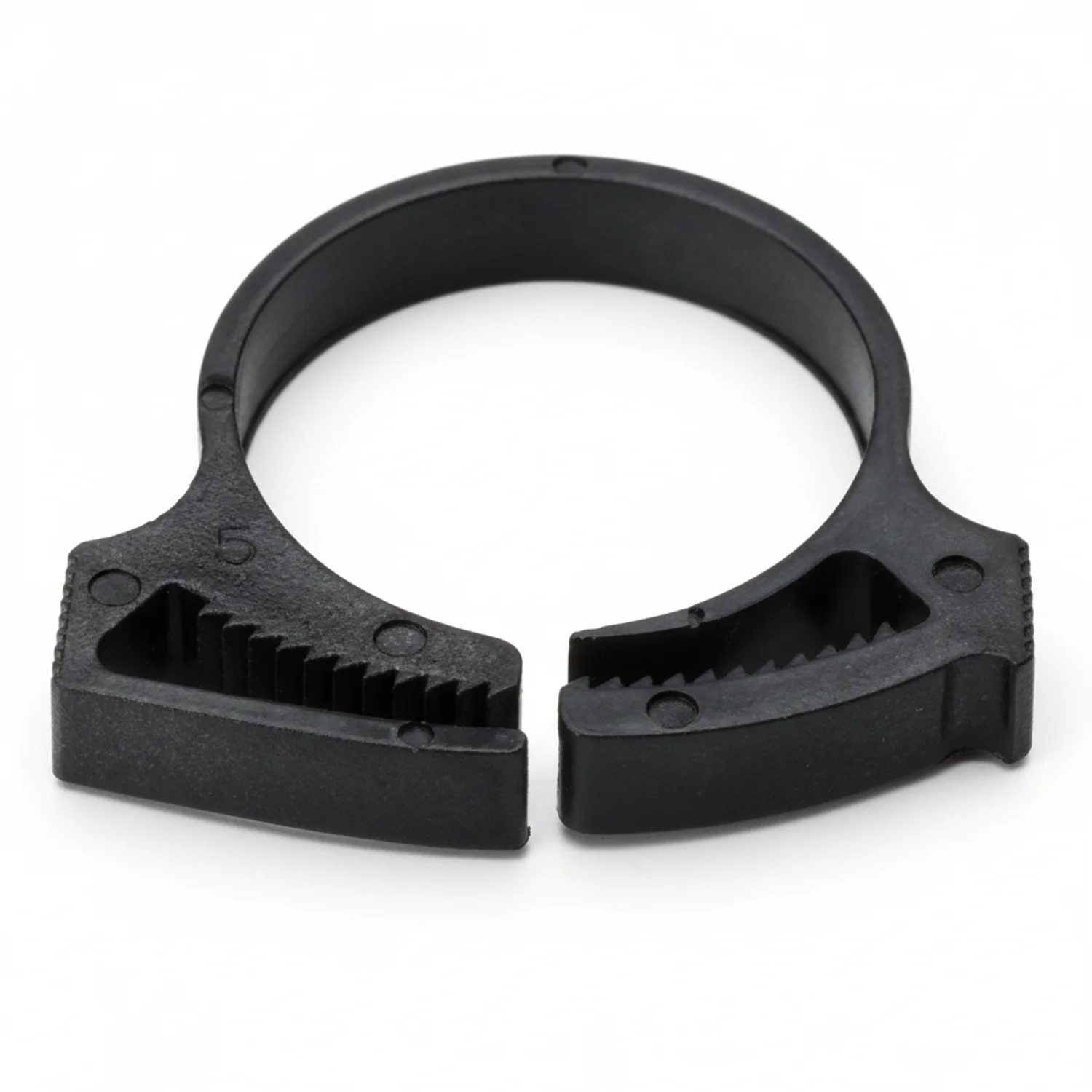 HellermannTyton SNP22GHS0M4 Snapper Hose Clamp, .93"–1.08" Bundle Diameter, PA66GF13, Black, 1000/pkg