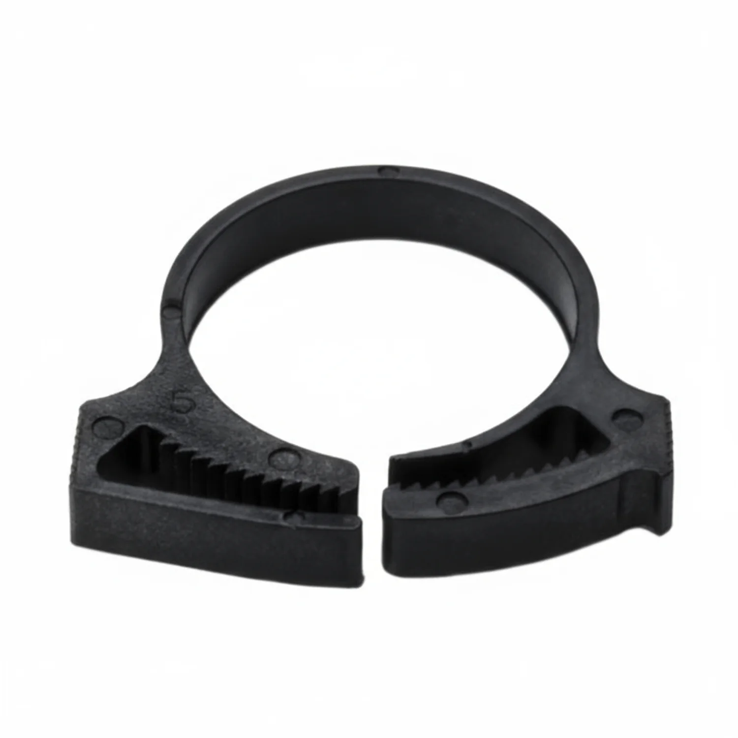 HellermannTyton SNP22GHS0M4 Snapper Hose Clamp, .93"–1.08" Bundle Diameter, PA66GF13, Black, 1000/pkg - Image 2