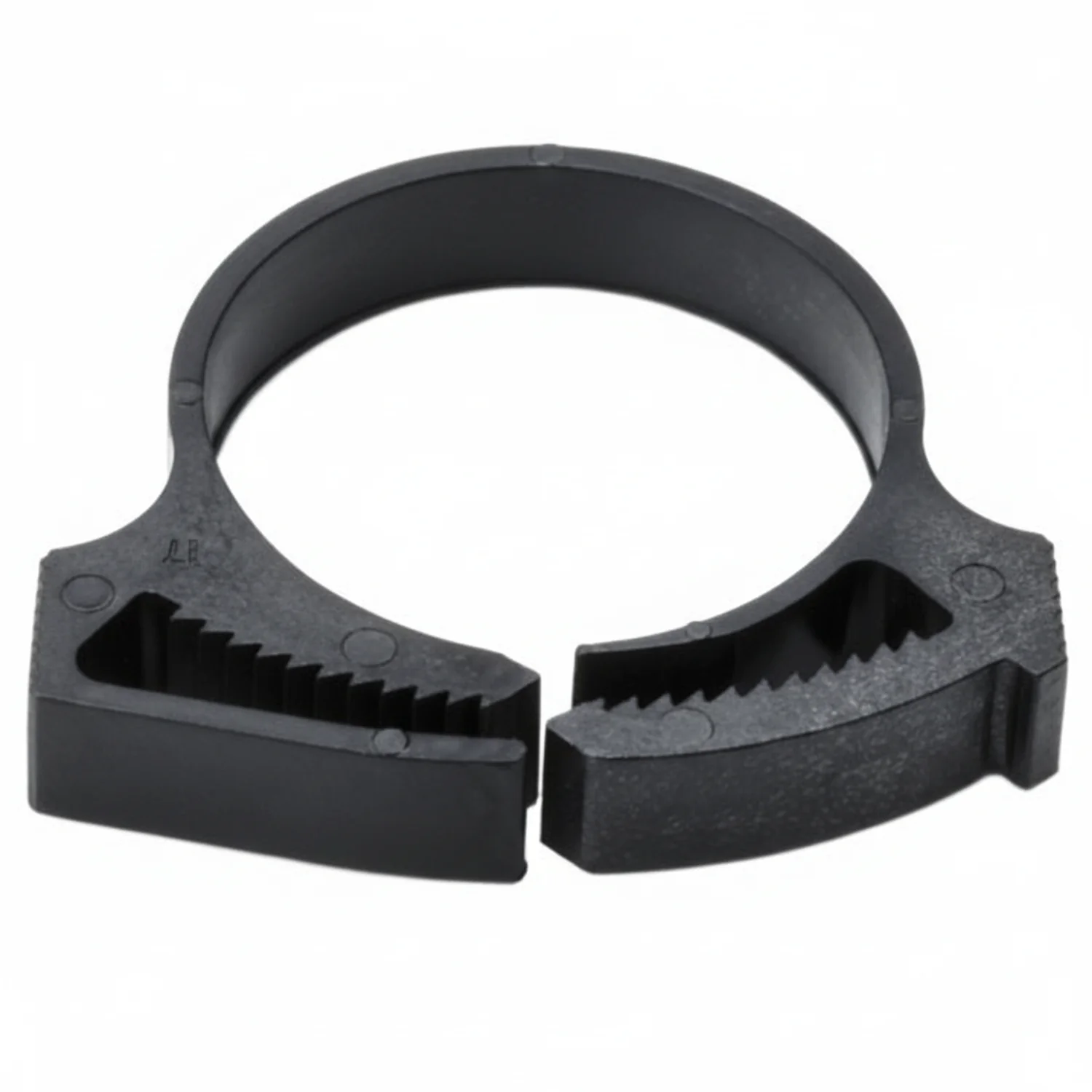 HellermannTyton SNP24GHS0C2 Snapper Hose Clamp, 1.02"–1.17" Bundle Diameter, PA66GF13, Black, 100/pkg