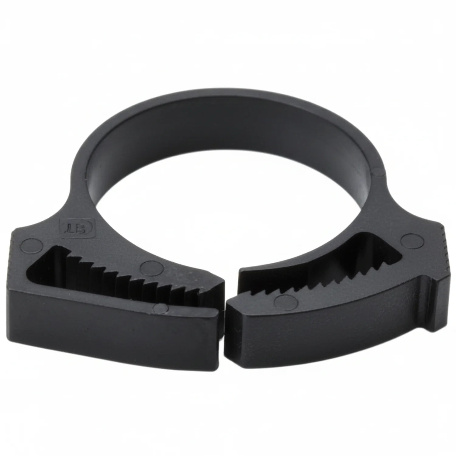 HellermannTyton SNP24GHS0C2 Snapper Hose Clamp, 1.02"–1.17" Bundle Diameter, PA66GF13, Black, 100/pkg - Image 2