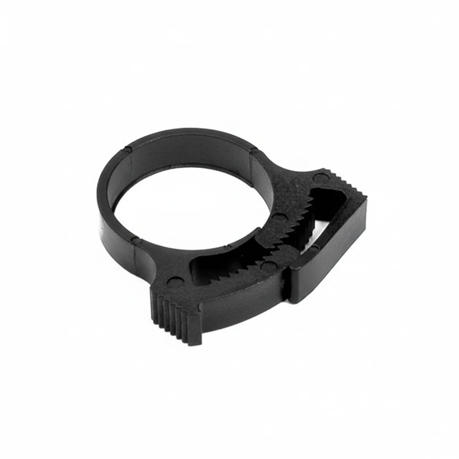 HellermannTyton SNP24GHS0H4 Snapper Hose Clamp, 1.0"–1.17" Bundle Diameter, PA66GF13, Black, 500/pkg