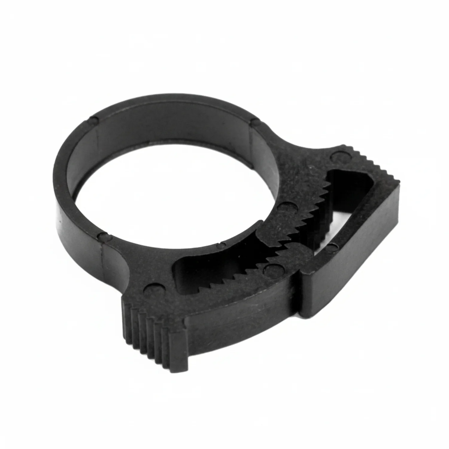 HellermannTyton SNP24GHS0H4 Snapper Hose Clamp, 1.0"–1.17" Bundle Diameter, PA66GF13, Black, 500/pkg - Image 2