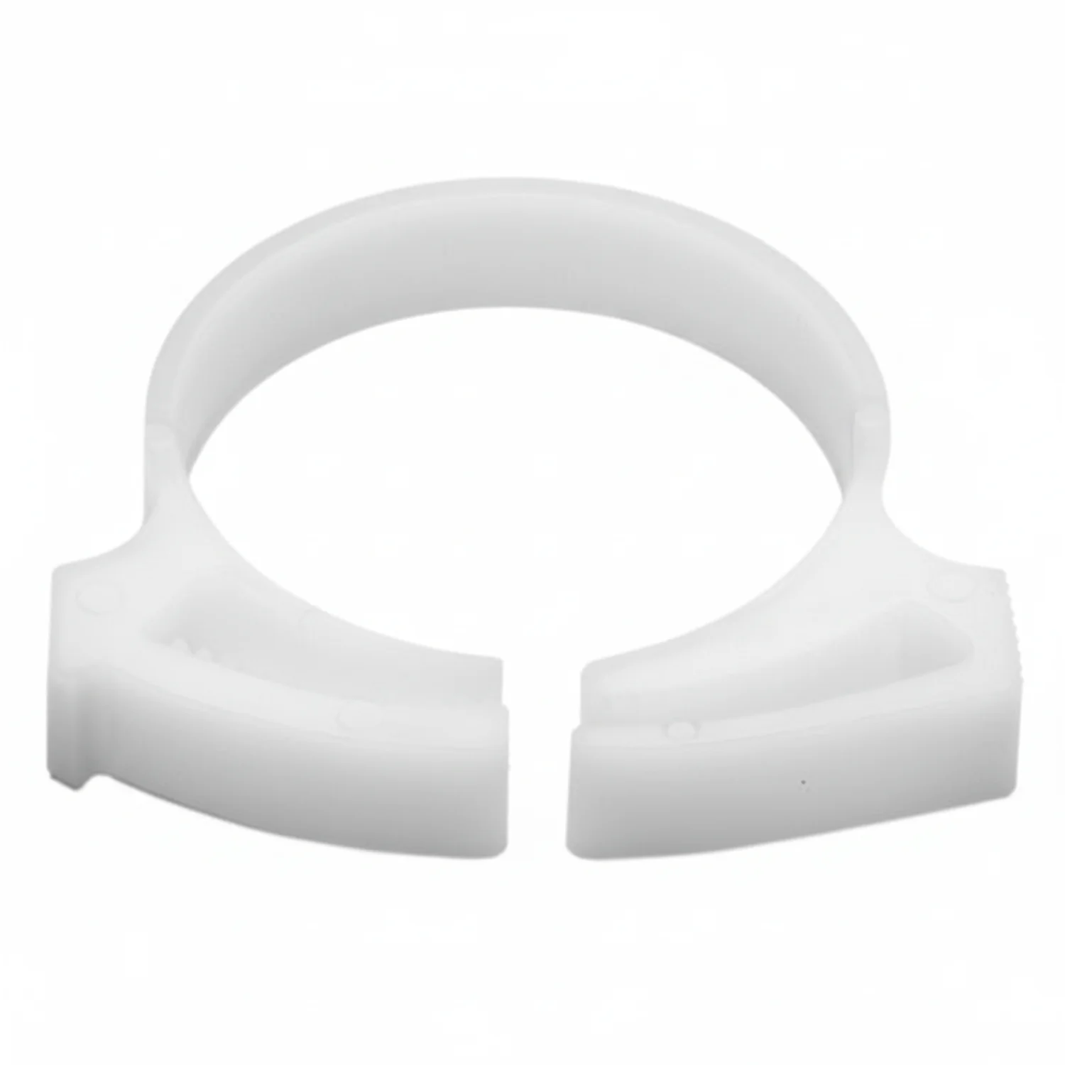 HellermannTyton SNP2810C2 Snapper Hose Clamp, 1.11"–1.27" Bundle Diameter, POM, White, 100/pkg