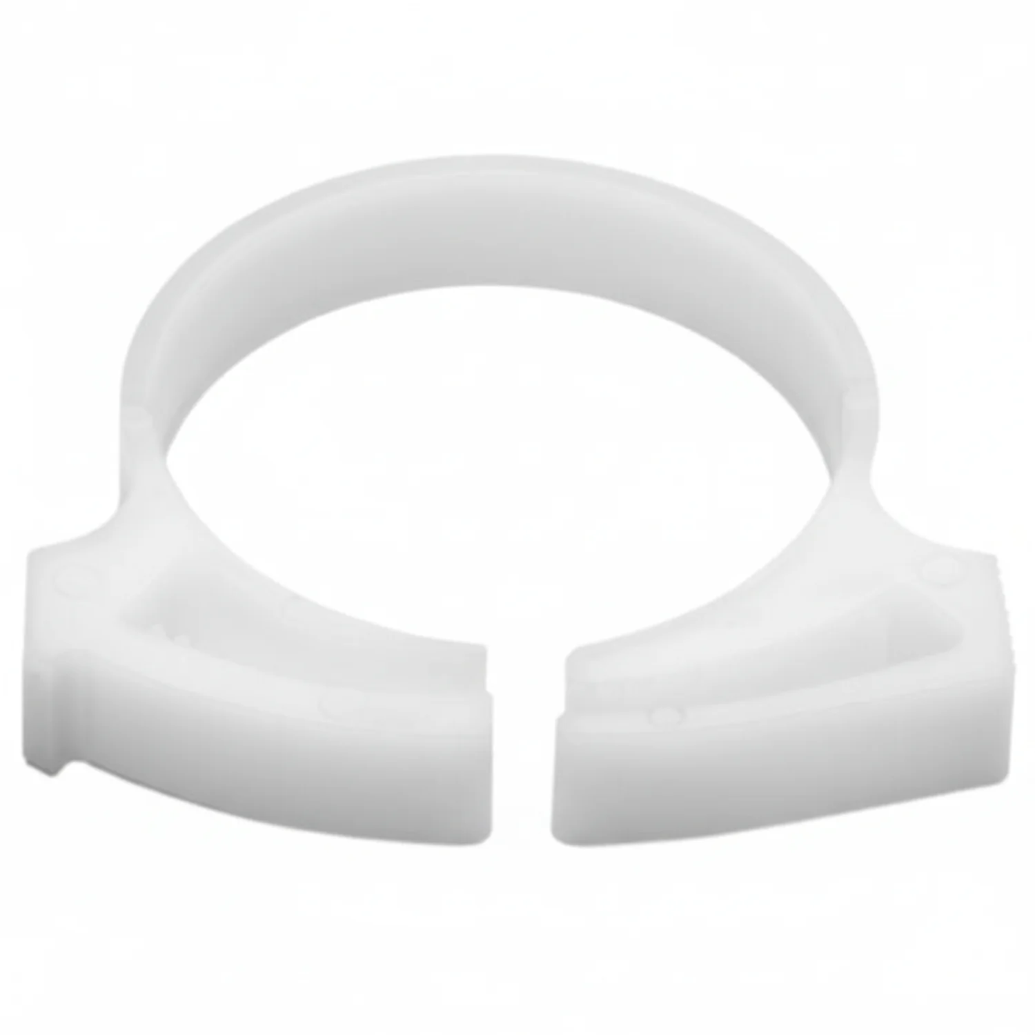 HellermannTyton SNP2810C2 Snapper Hose Clamp, 1.11"–1.27" Bundle Diameter, POM, White, 100/pkg - Image 2