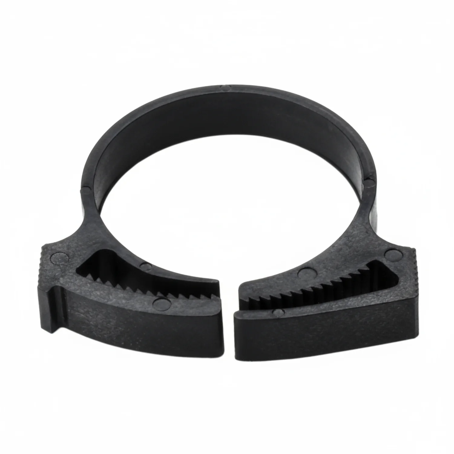 HellermannTyton SNP28GHS0C2 Snapper Hose Clamp, 1.12"–1.29" Bundle Diameter, PA66GF13, Black, 100/pkg