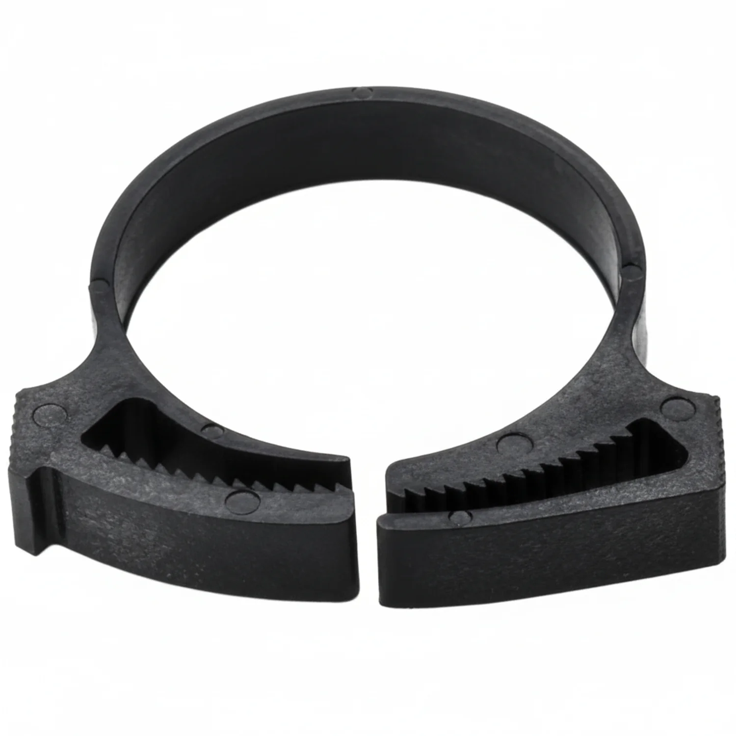 HellermannTyton SNP28GHS0C2 Snapper Hose Clamp, 1.12"–1.29" Bundle Diameter, PA66GF13, Black, 100/pkg - Image 2