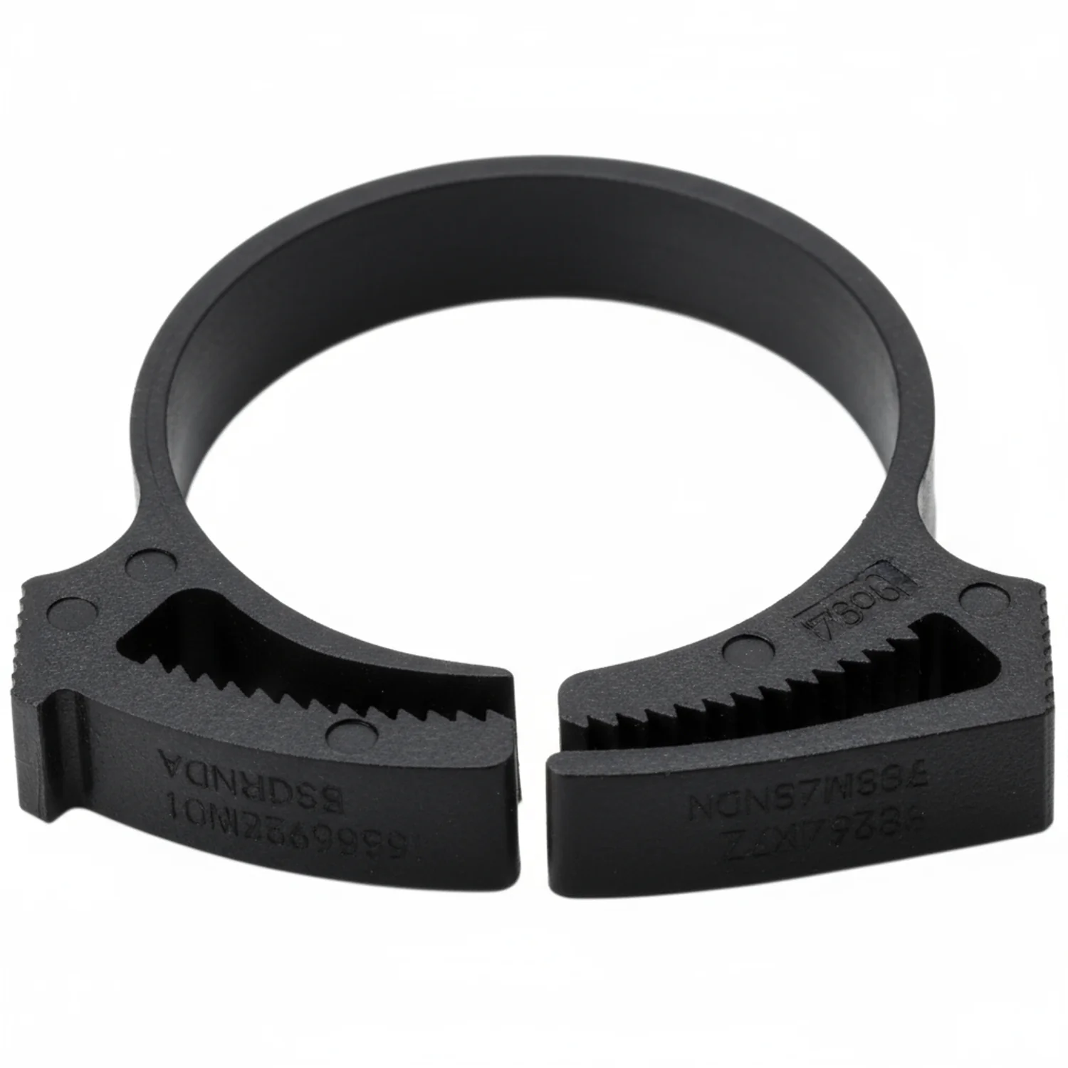 HellermannTyton SNP28GHS0H4 Snapper Hose Clamp, 1.12"–1.29" Bundle Diameter, PA66GF13, Black, 500/pkg