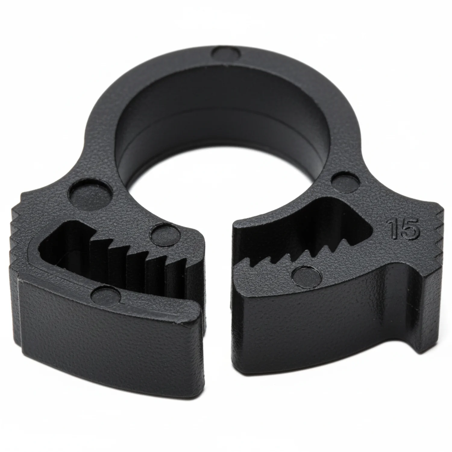 HellermannTyton SNP2GHS0C2 Snapper Hose Clamp, .37"–.41" Bundle Diameter, PA66GF13, Black, 100/pkg