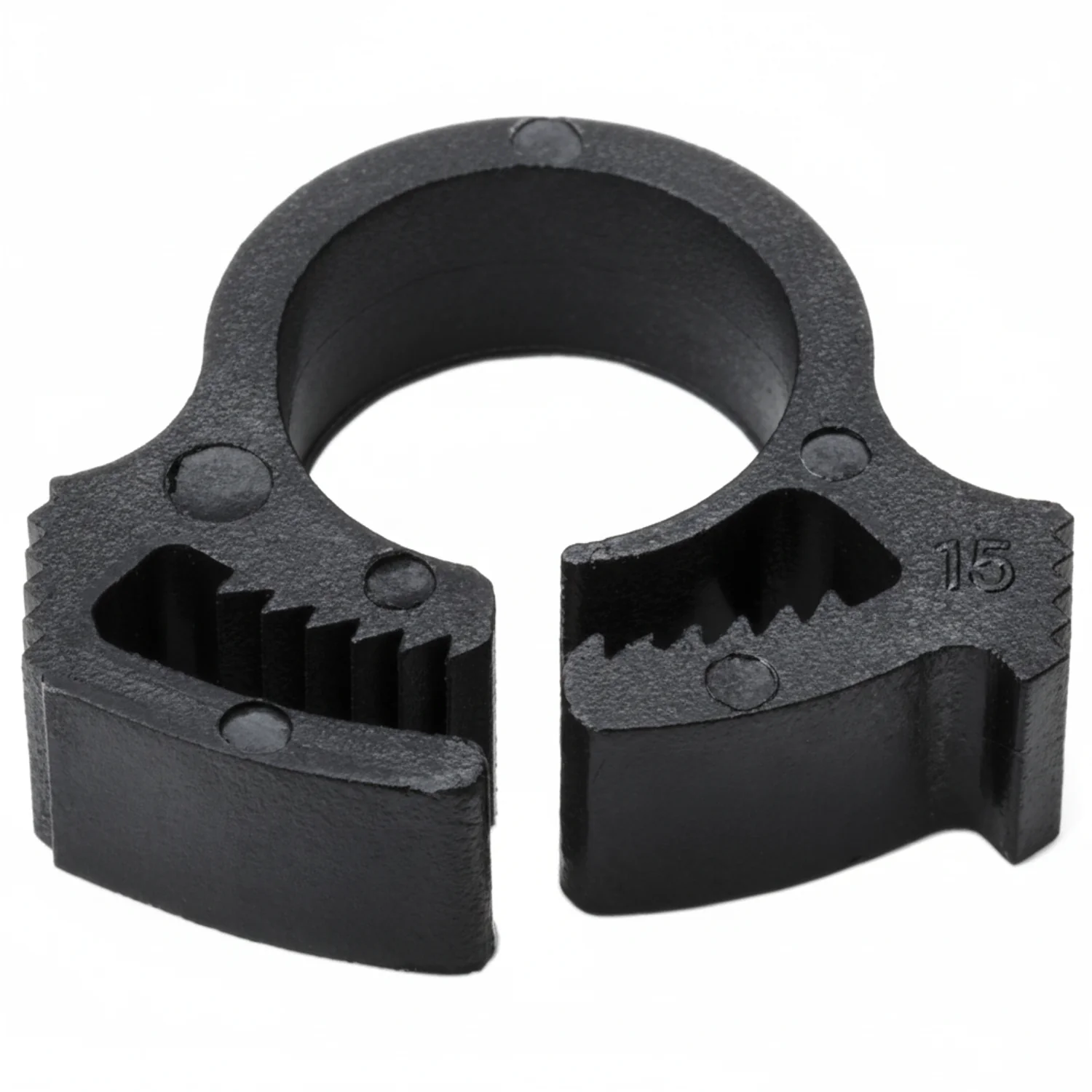 HellermannTyton SNP2GHS0C2 Snapper Hose Clamp, .37"–.41" Bundle Diameter, PA66GF13, Black, 100/pkg - Image 2