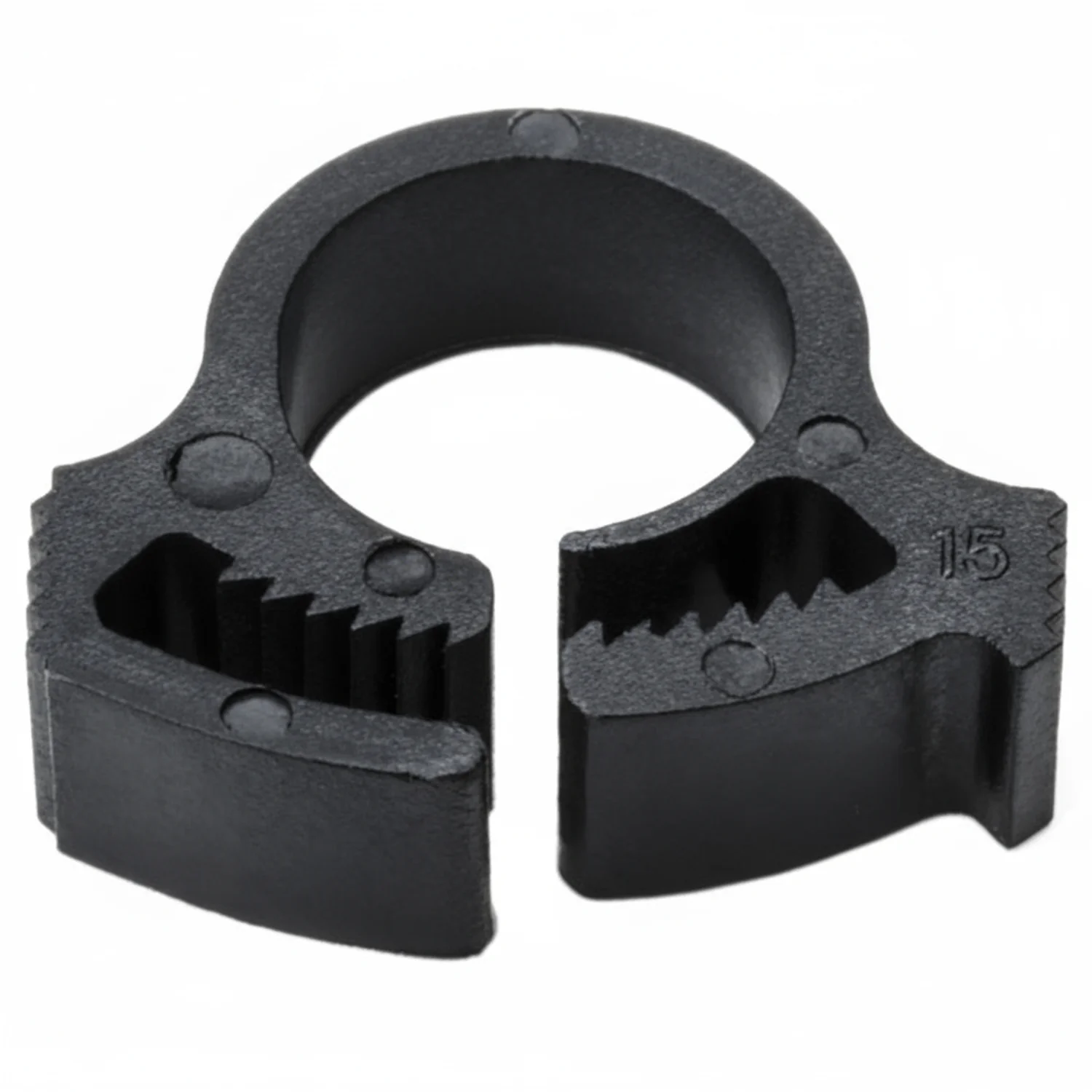 HellermannTyton SNP2GHS0M4 Snapper Hose Clamp, .37"–.41" Bundle Diameter, PA66GF13, Black, 1000/pkg - Image 2