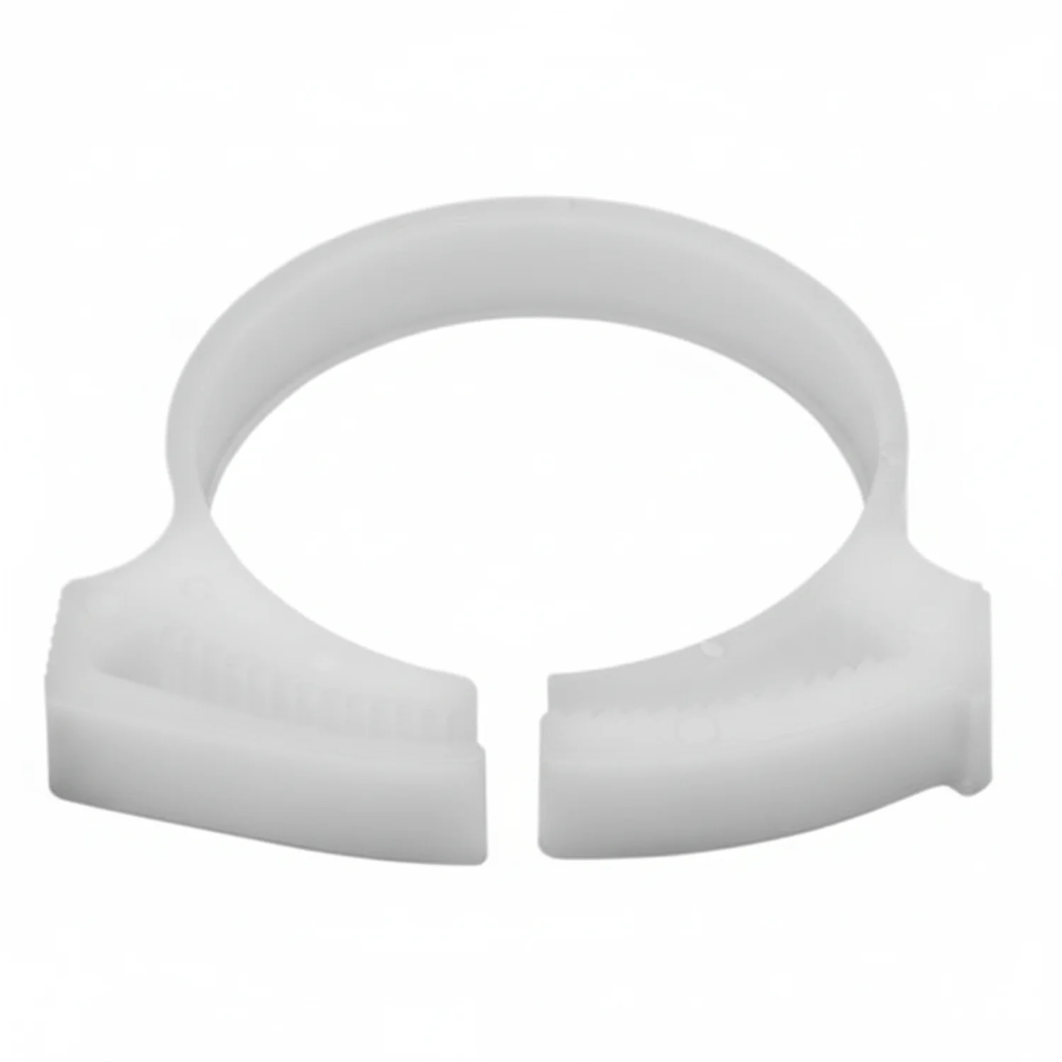 HellermannTyton SNP3210H4 Snapper Hose Clamp, 1.21"–1.38" Bundle Diameter, POM, White, 500/pkg