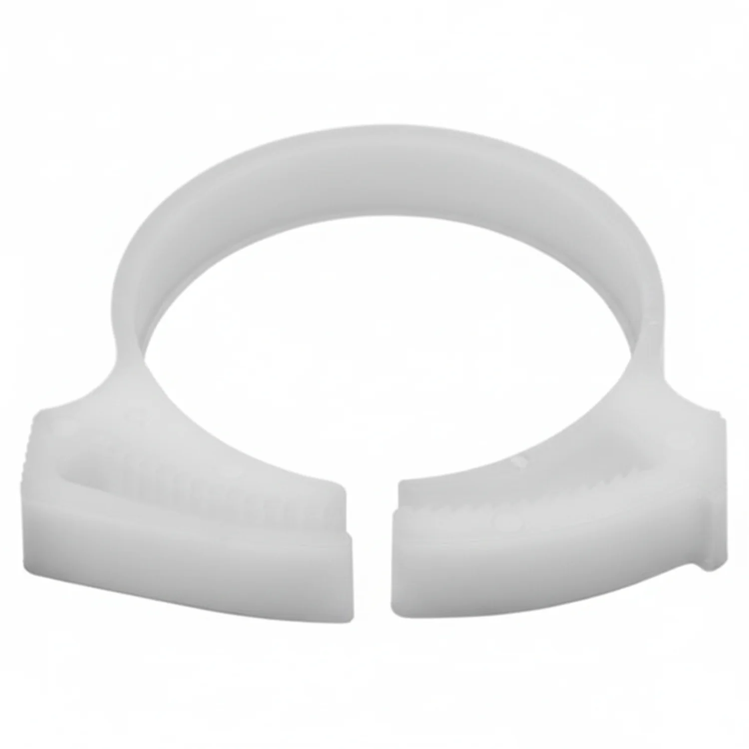 HellermannTyton SNP3210K2 Snapper Hose Clamp, 1.21"–1.38" Bundle Diameter, POM, White, 50/pkg